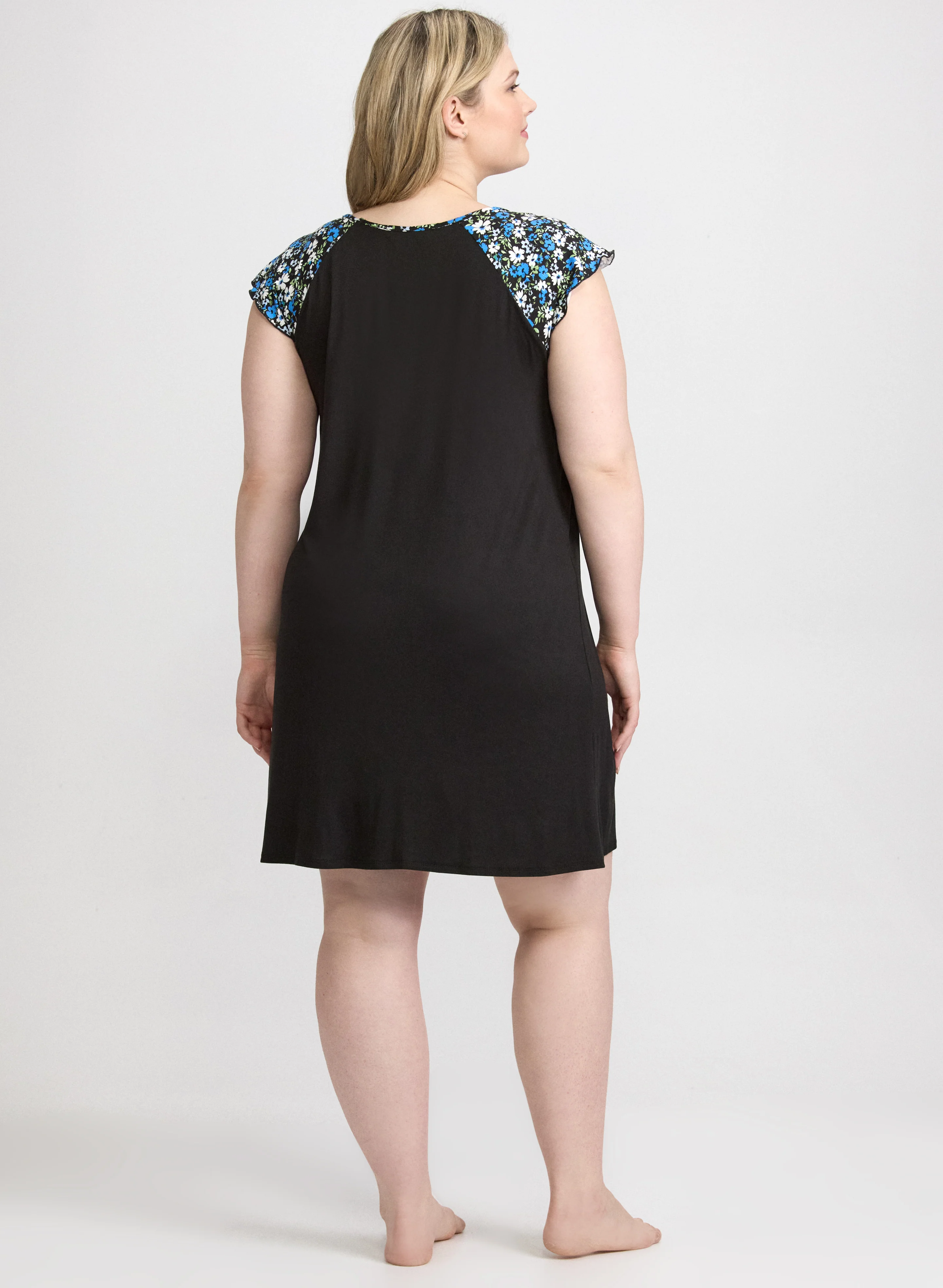 Floral Jersey Night Dress - Image 2