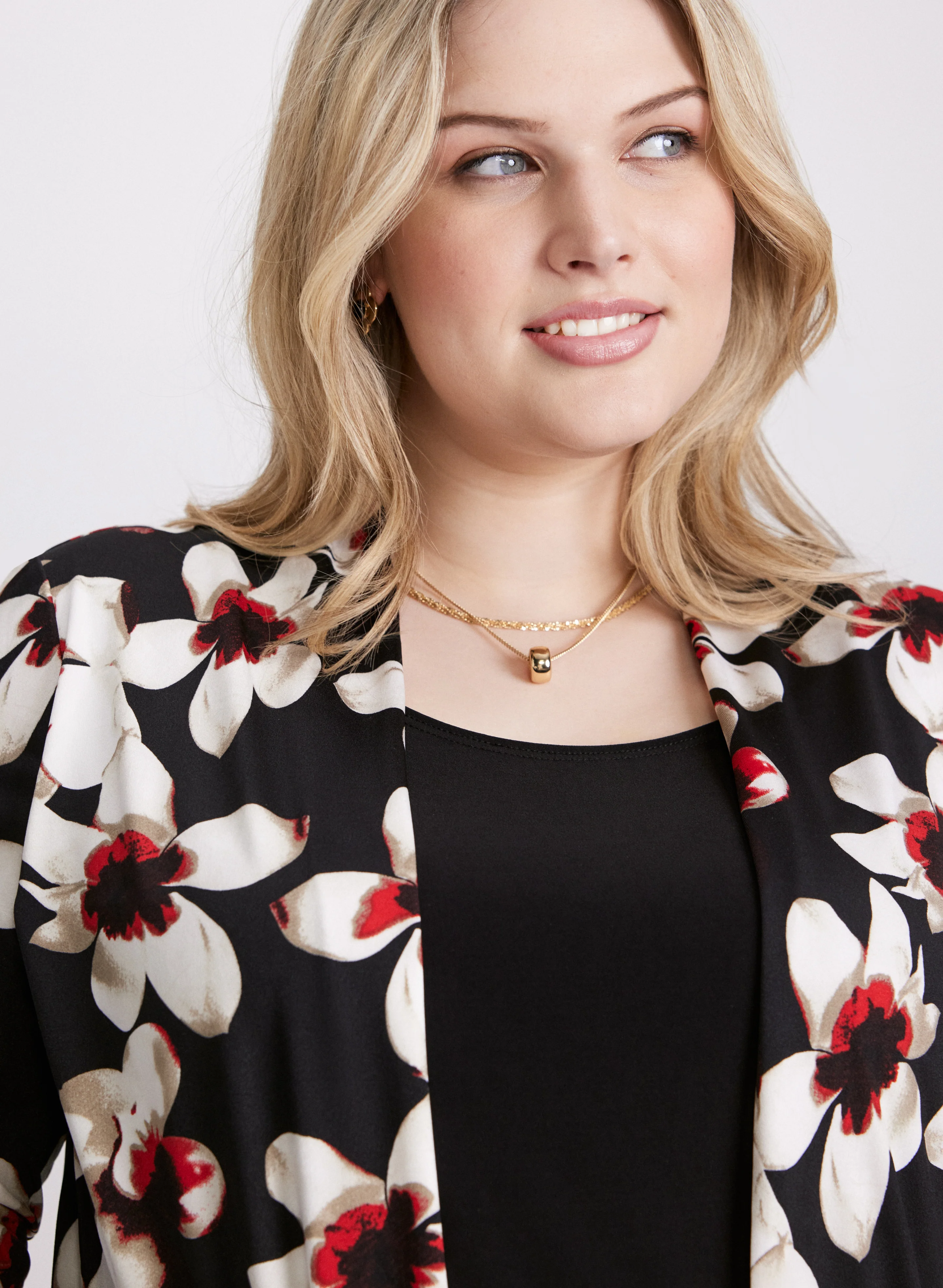 Floral Layered Illusion Top - Image 2