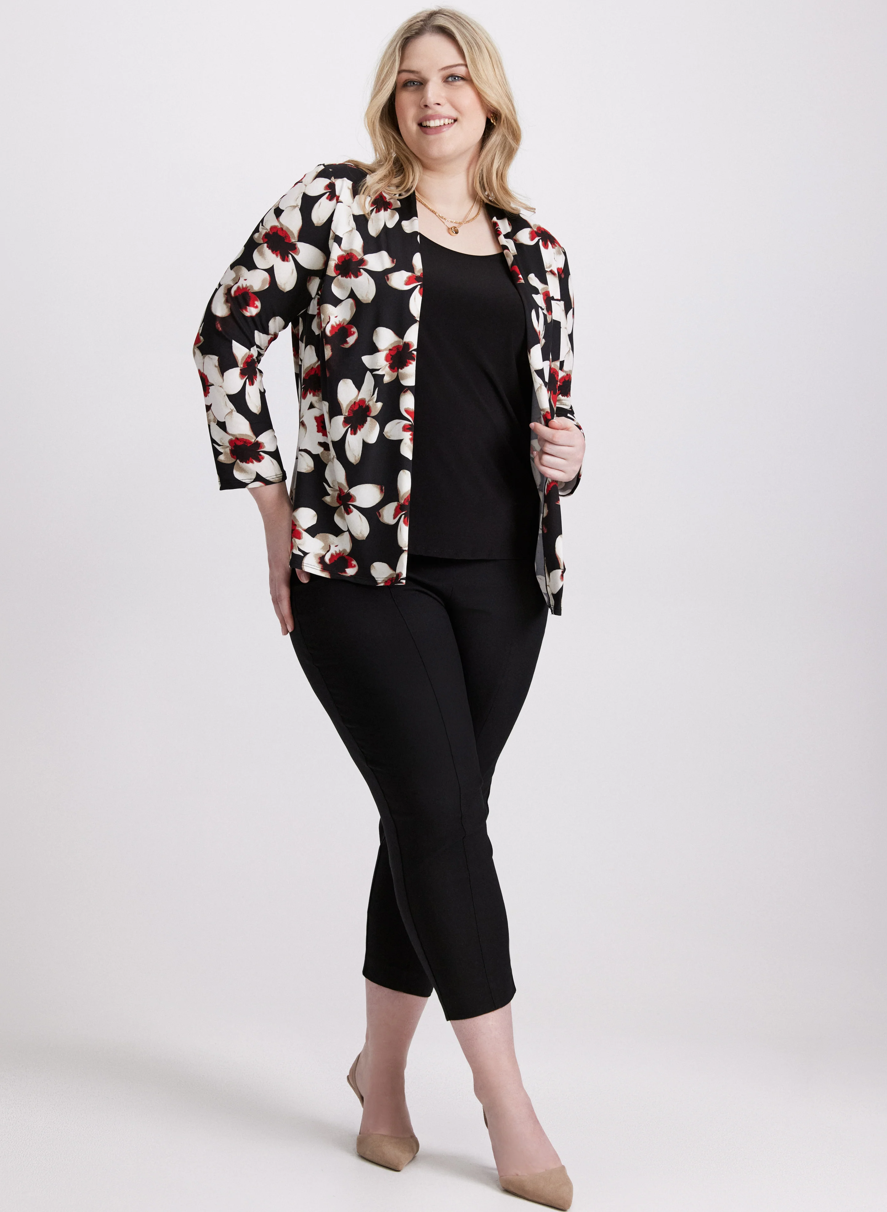 Floral Layered Illusion Top - Image 3