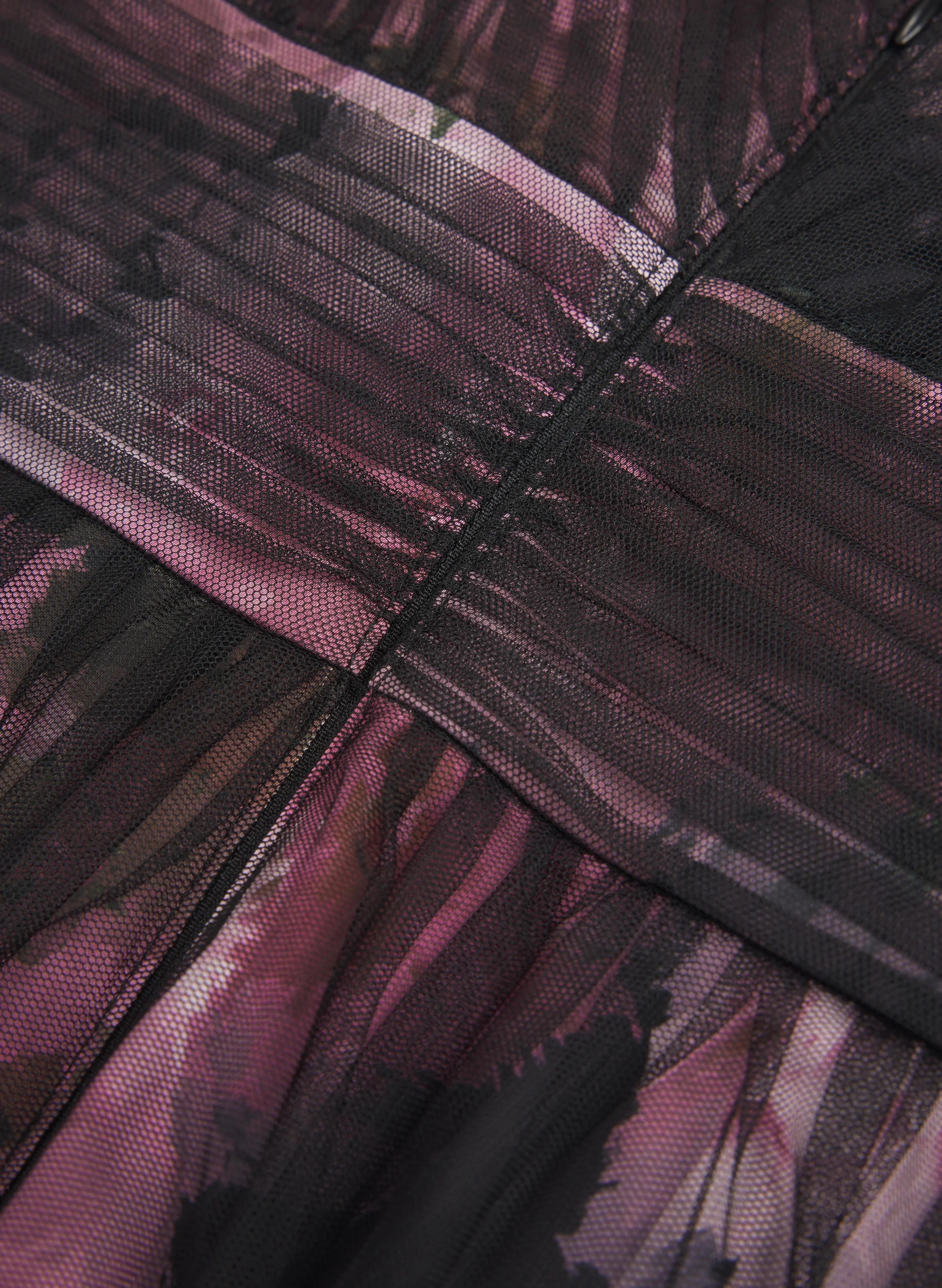 Floral Mesh Overlay Dress - Image 6