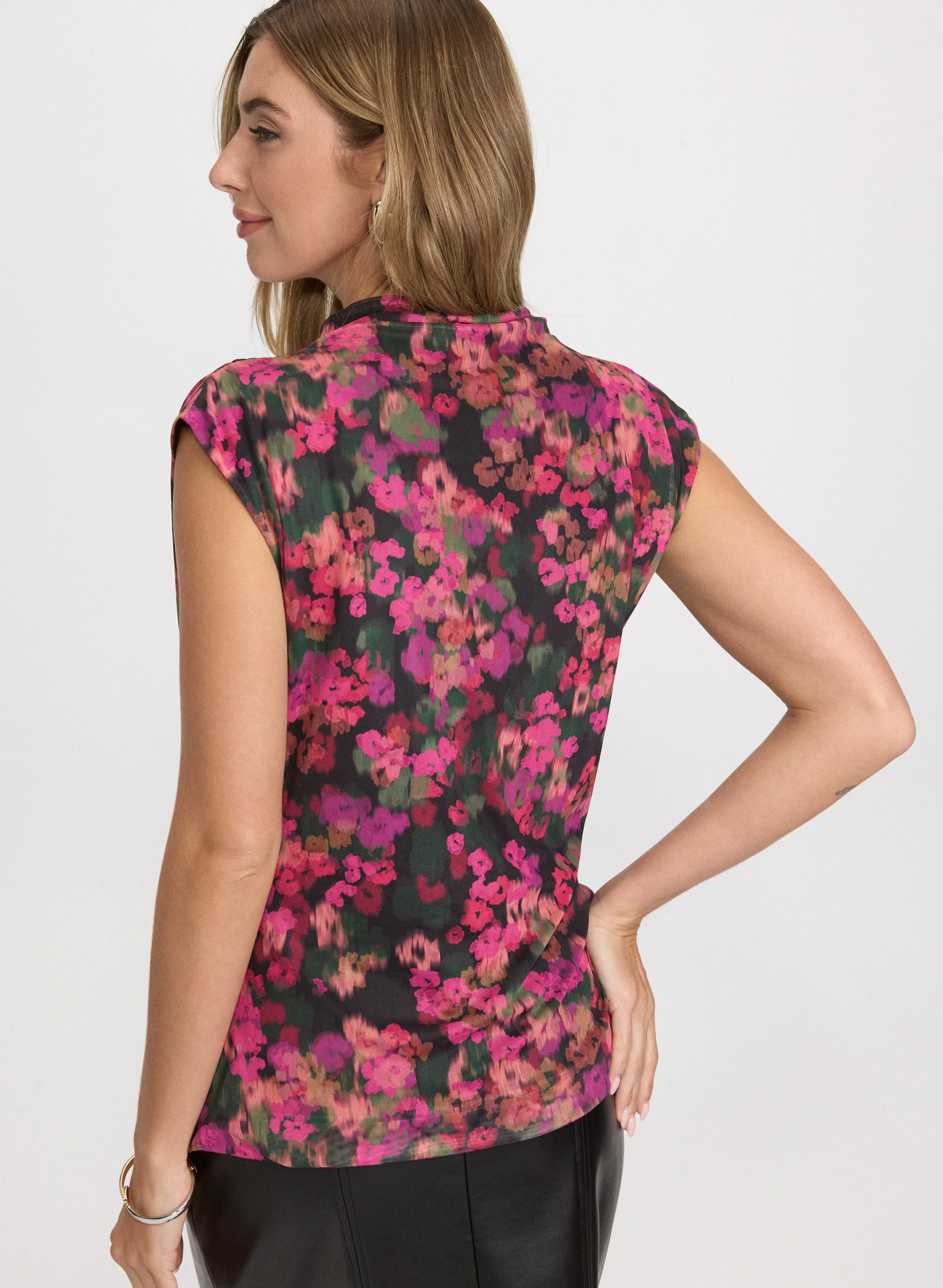 Floral Mesh Top - Image 4