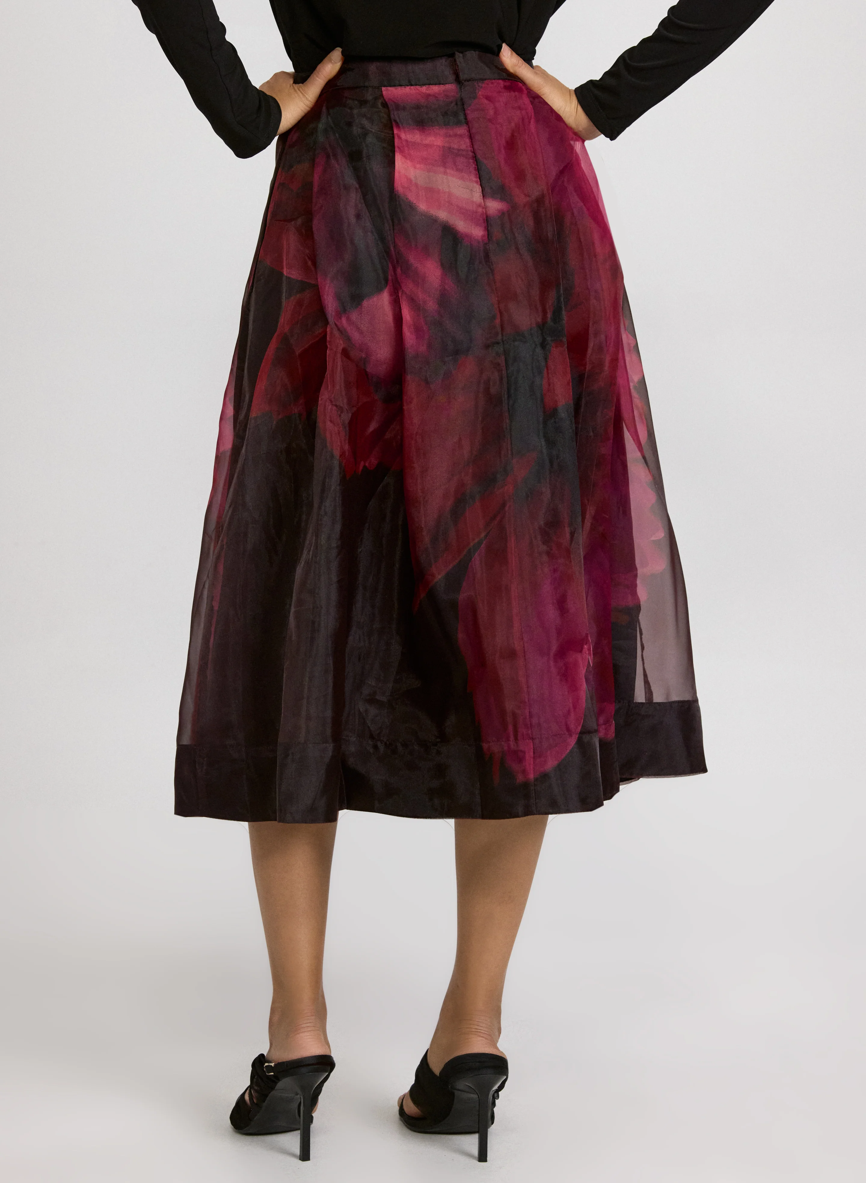 Floral Organza Skirt - Image 2