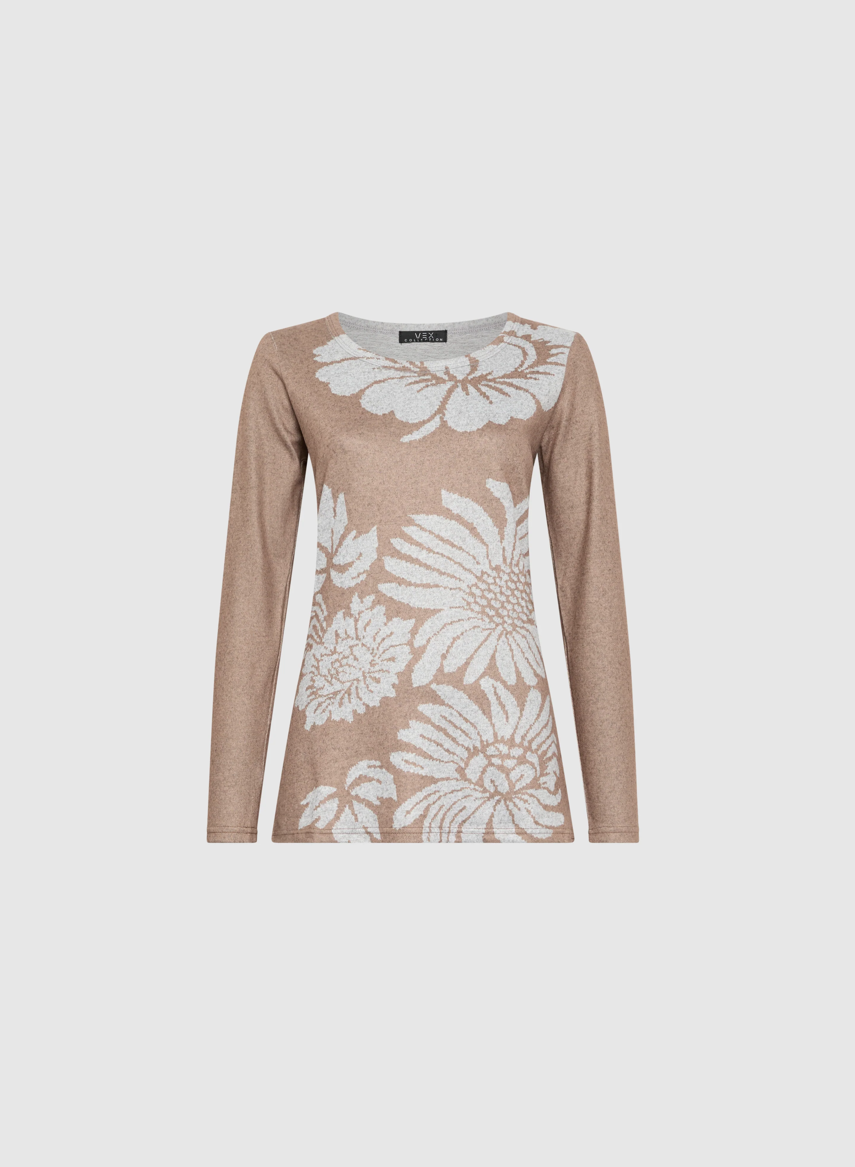 Vex - Floral Placement Print Knit Top - Image 6