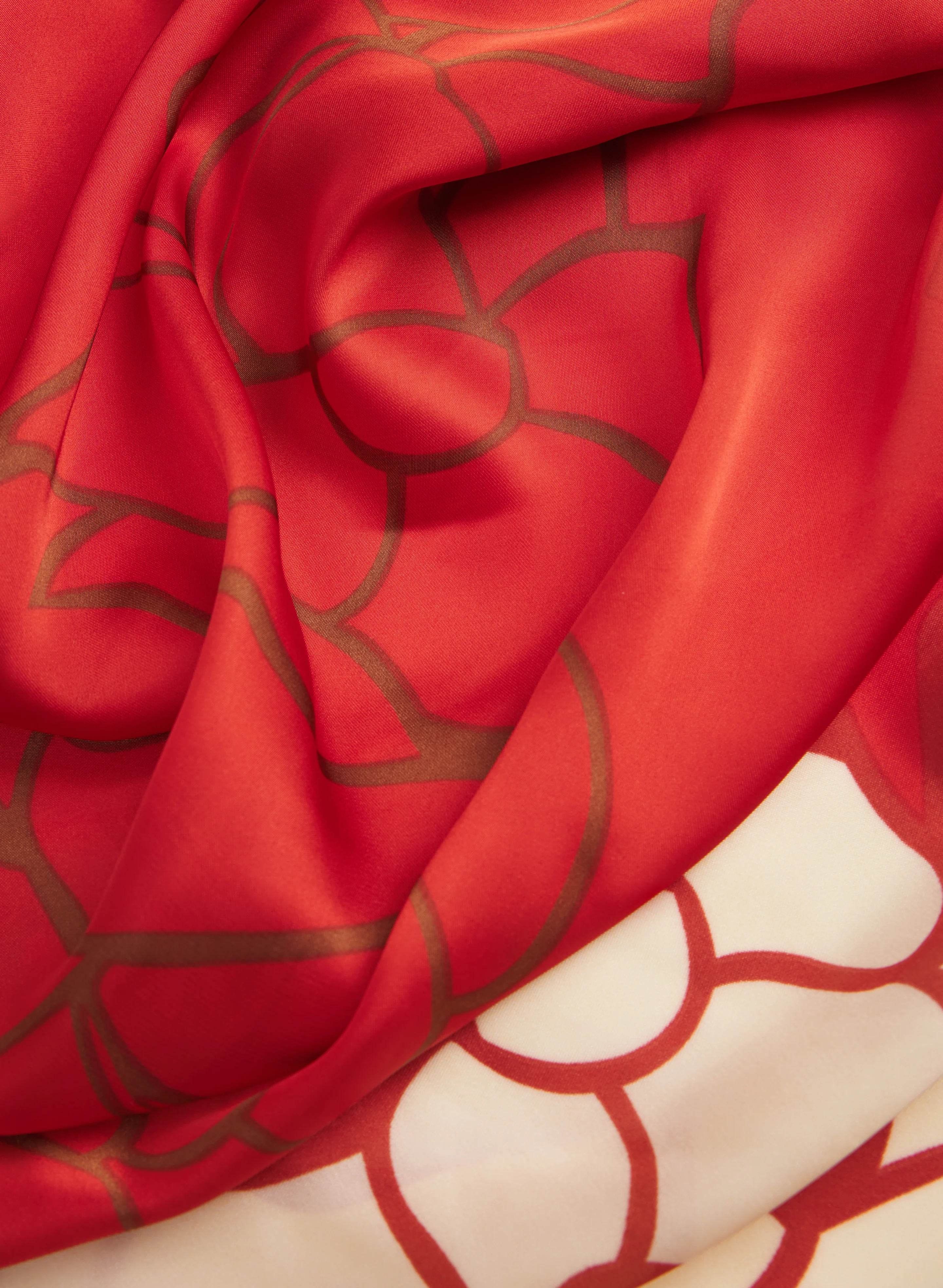 Floral Placement Print Scarf - Image 2