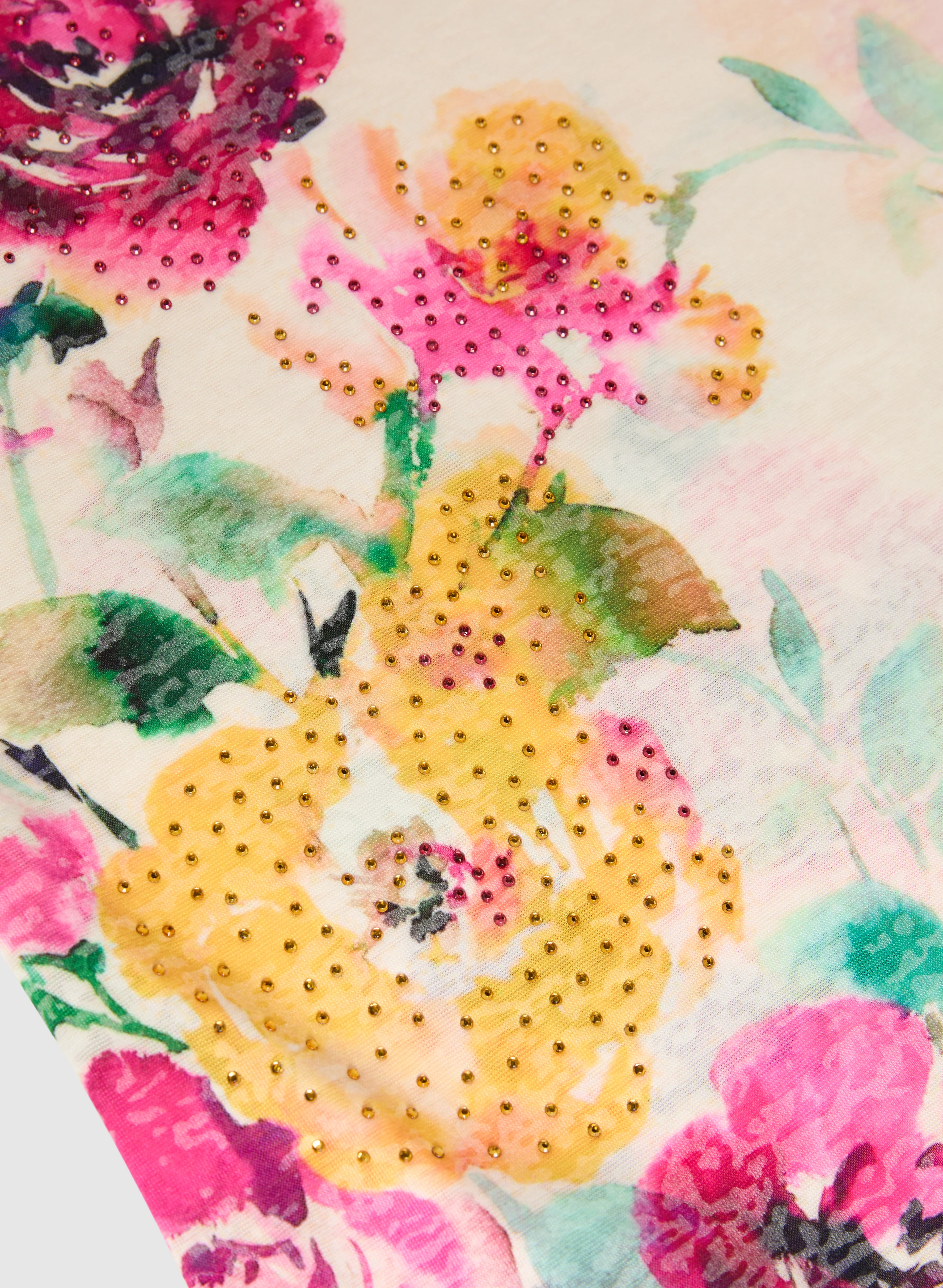 Floral Placement Print T-Shirt - Image 7