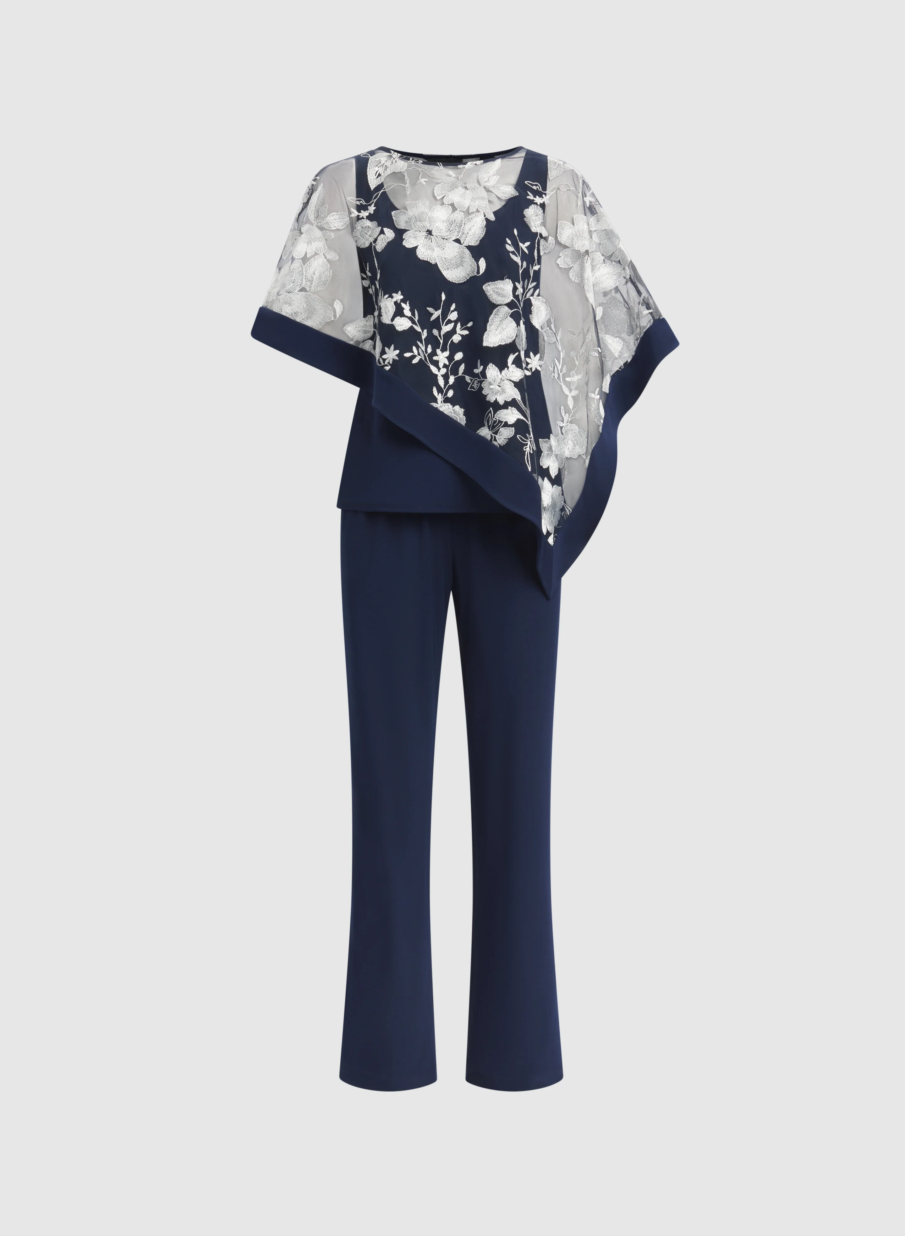 Floral Poncho & Pants Set - Image 6