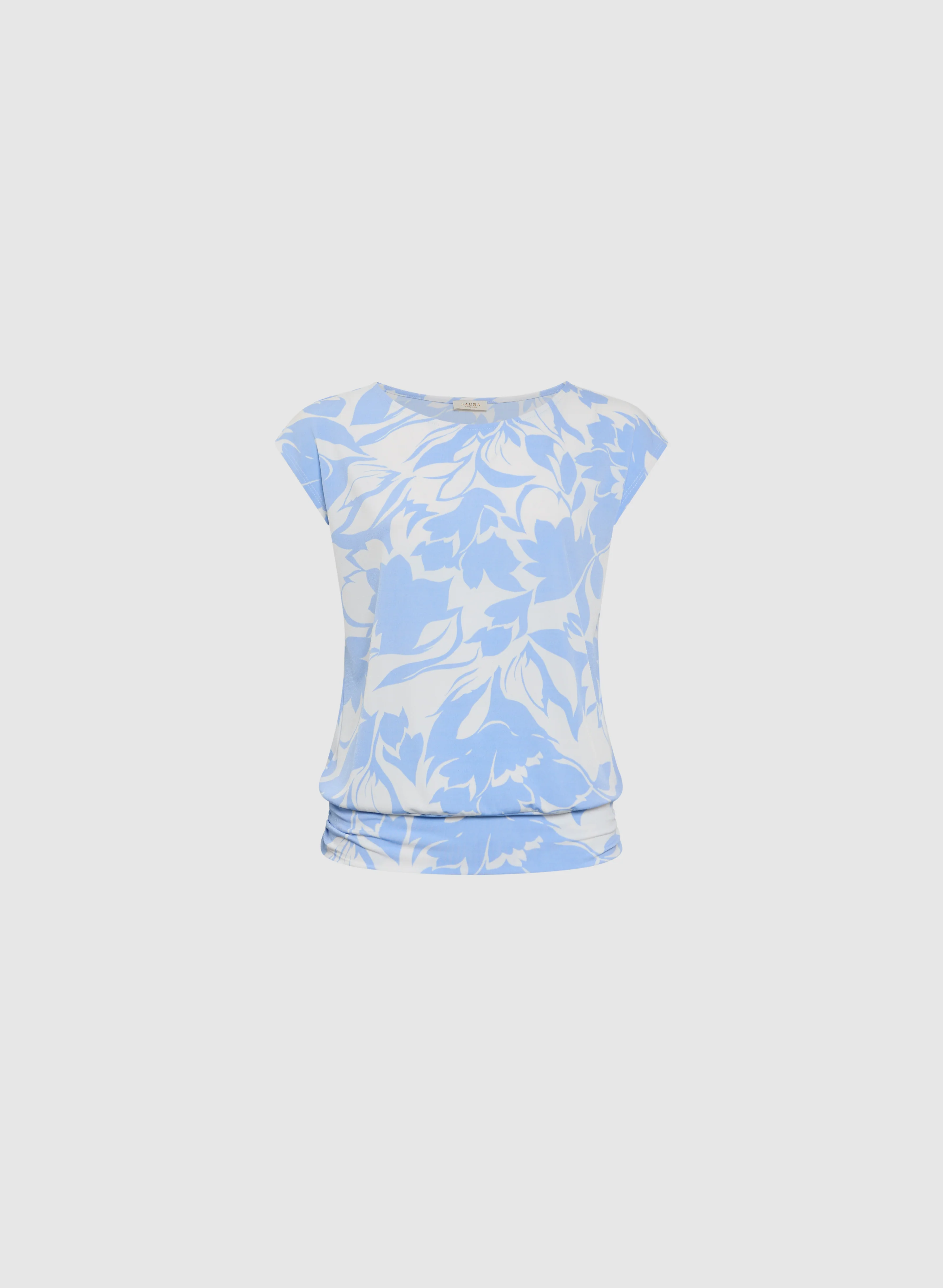 Floral Print Cap Sleeve Top - Image 6