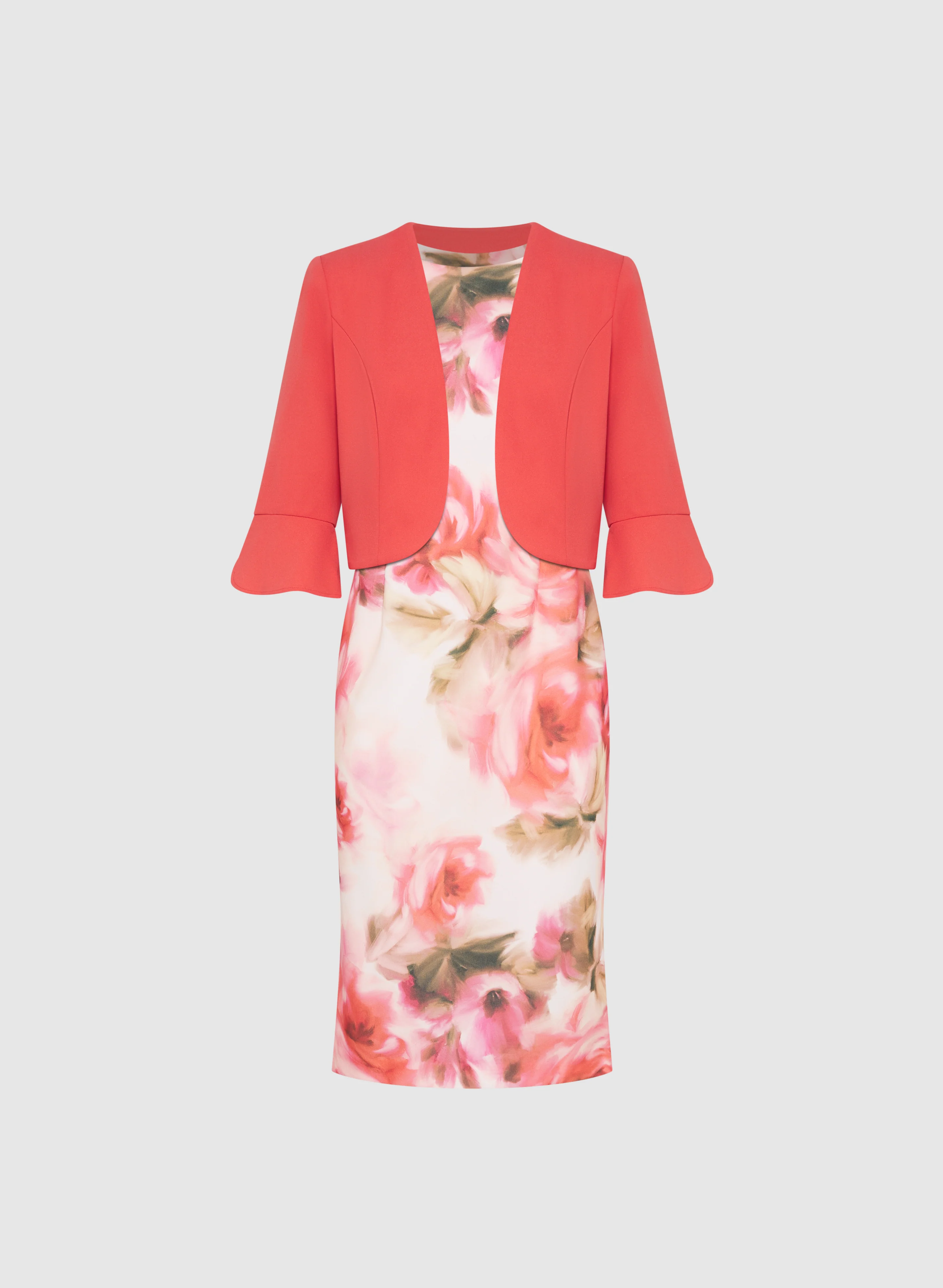 Floral Print Dress & Jacket Set - Image 6