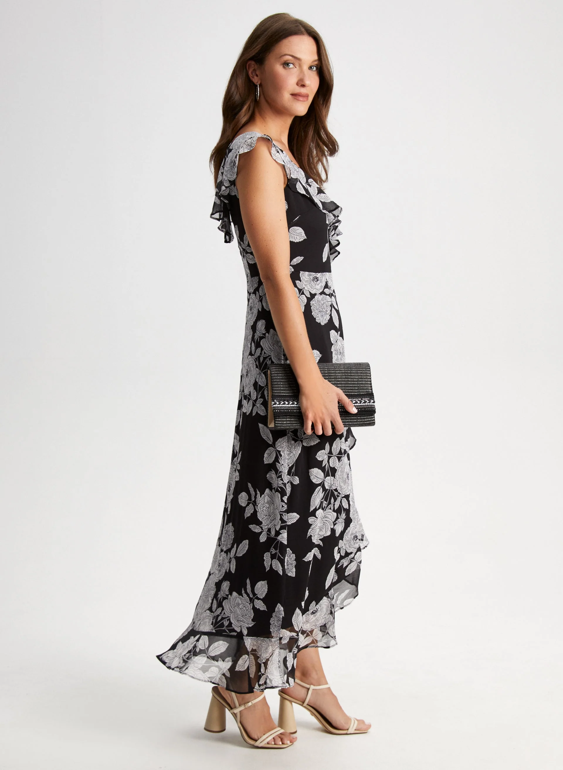 Floral Print Maxi Dress - Image 3