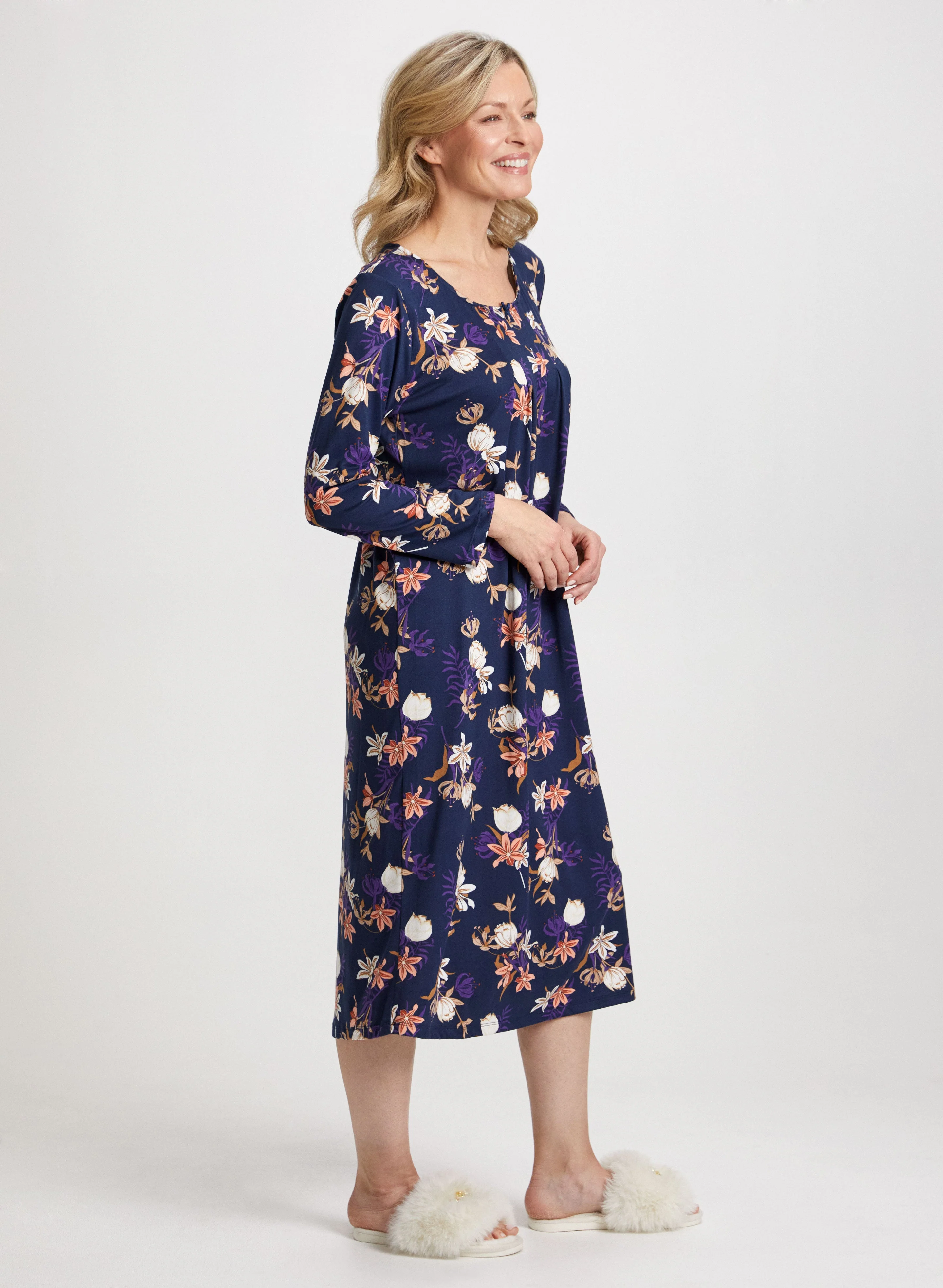 Floral Print Nightgown - Image 3