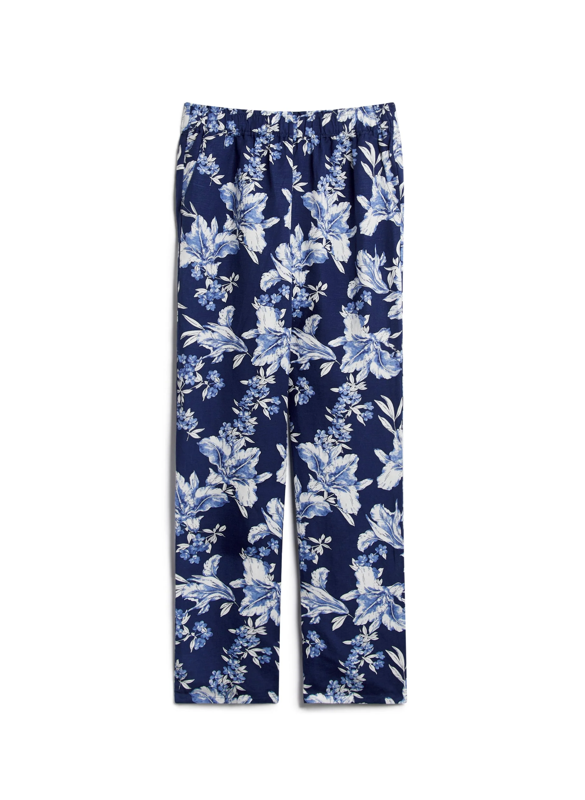Floral Print Pull-On Pants - Image 7