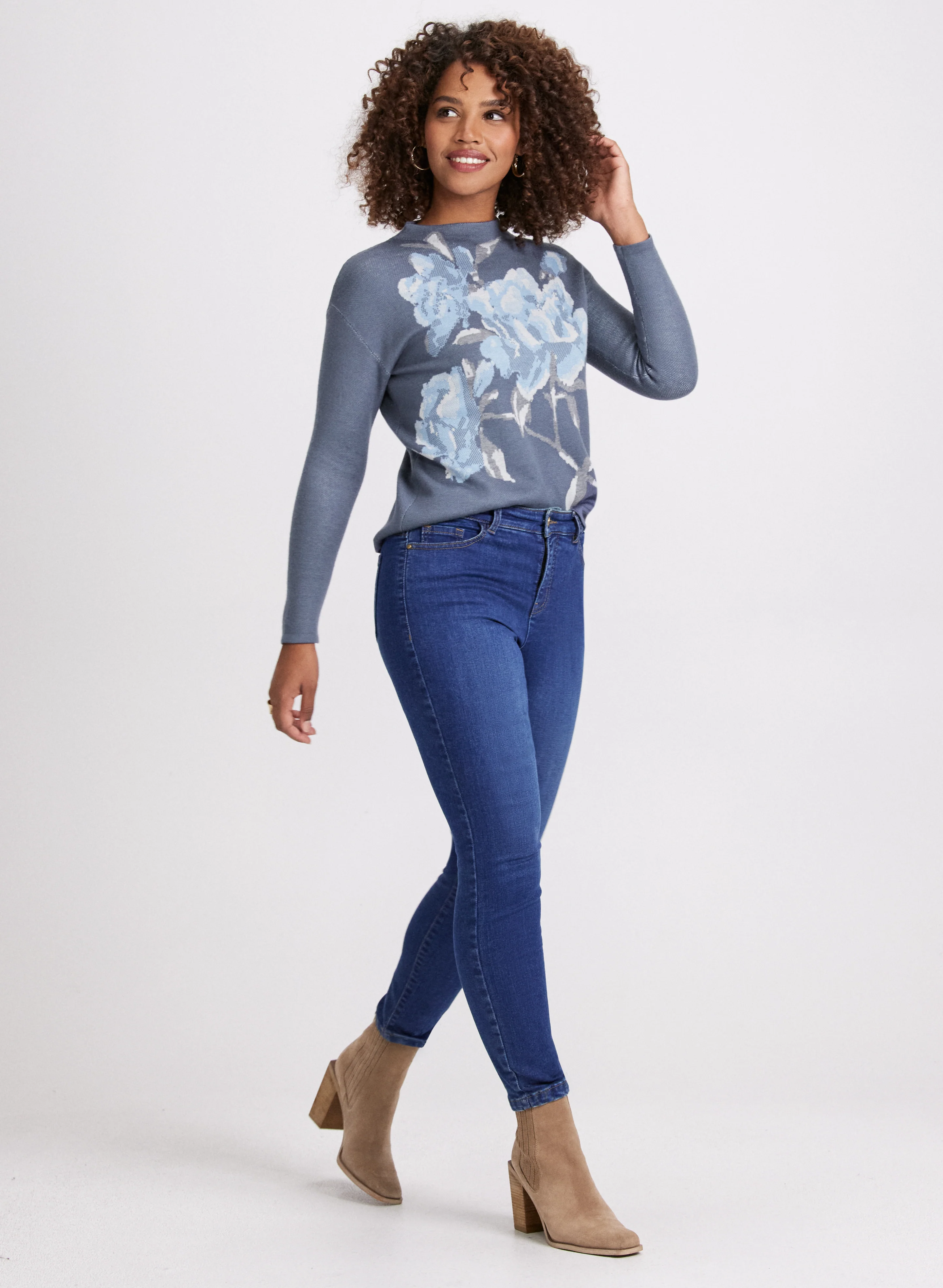 Floral Print Pullover - Image 3