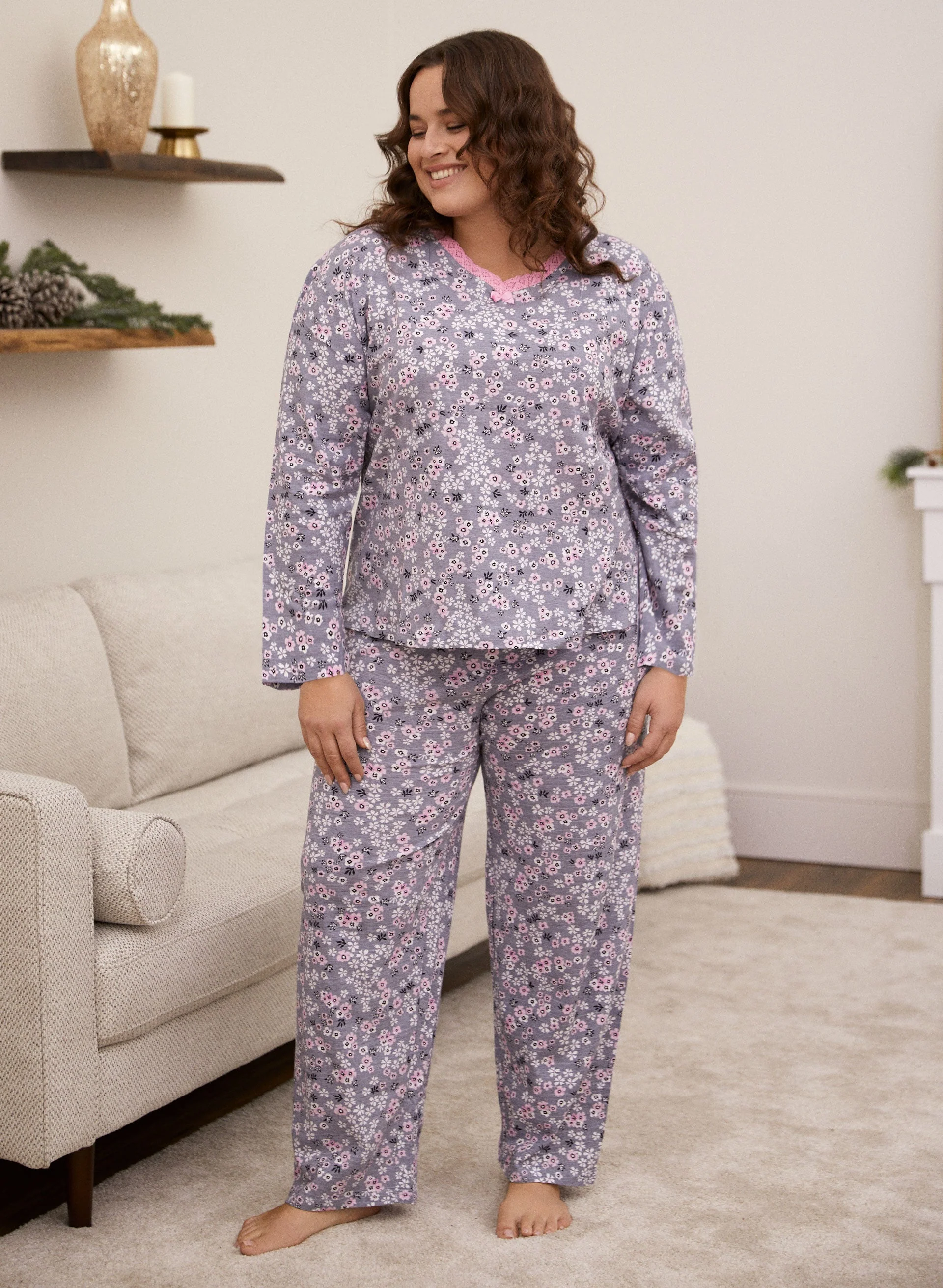 Floral Print Pyjama Set