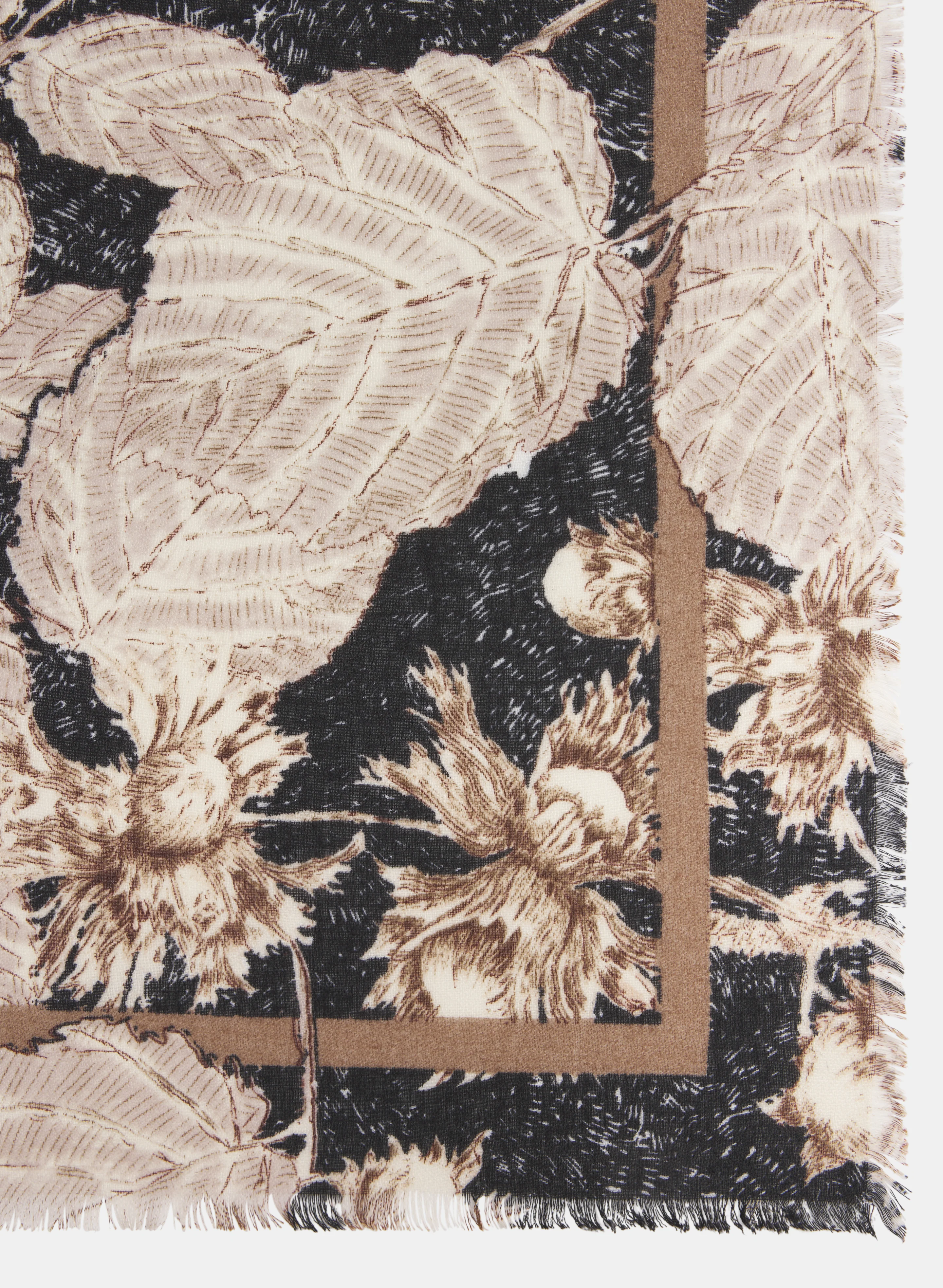 Floral Print Square Scarf - Image 3