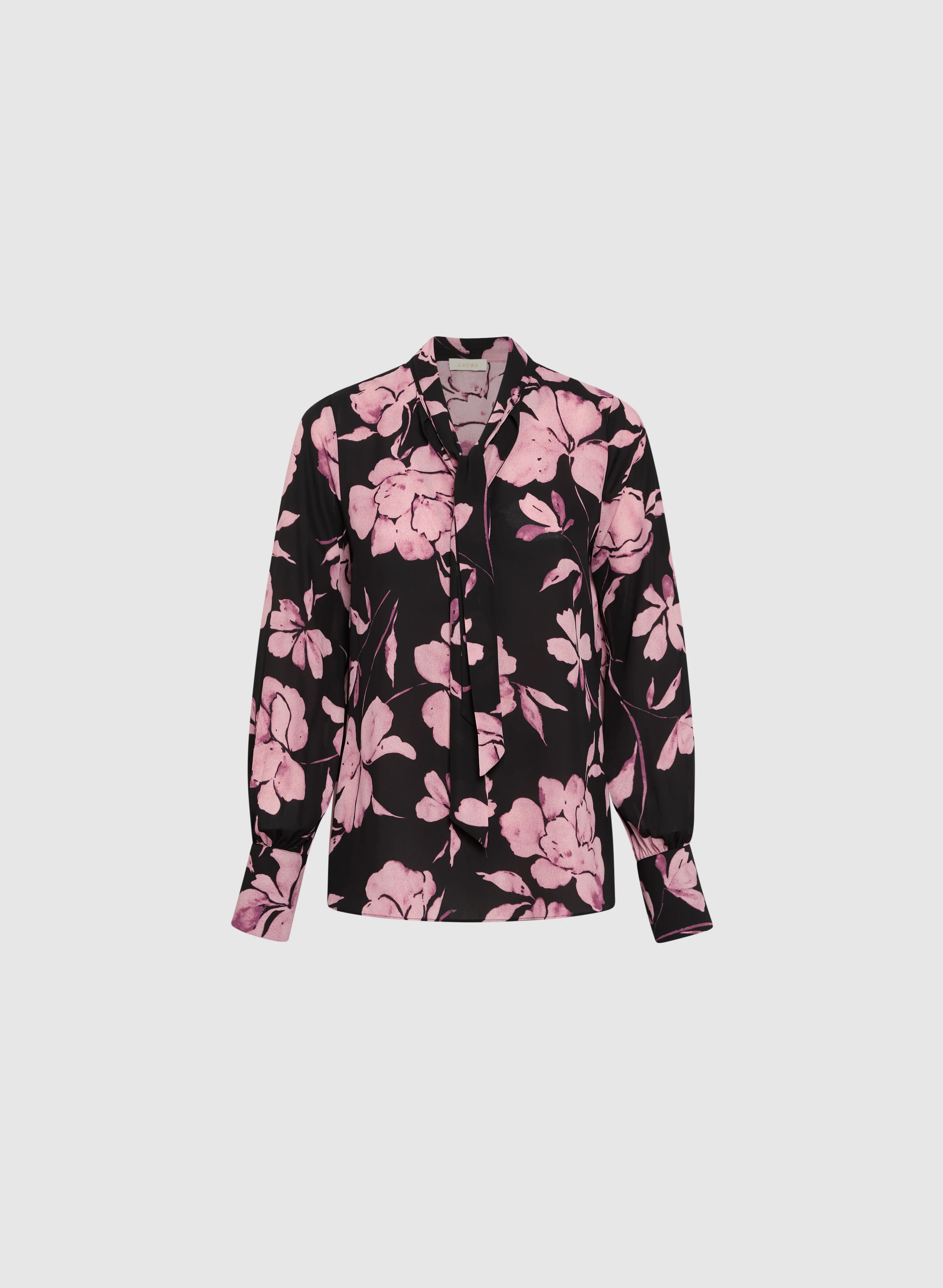 Floral Print Tie Detail Blouse - Image 6
