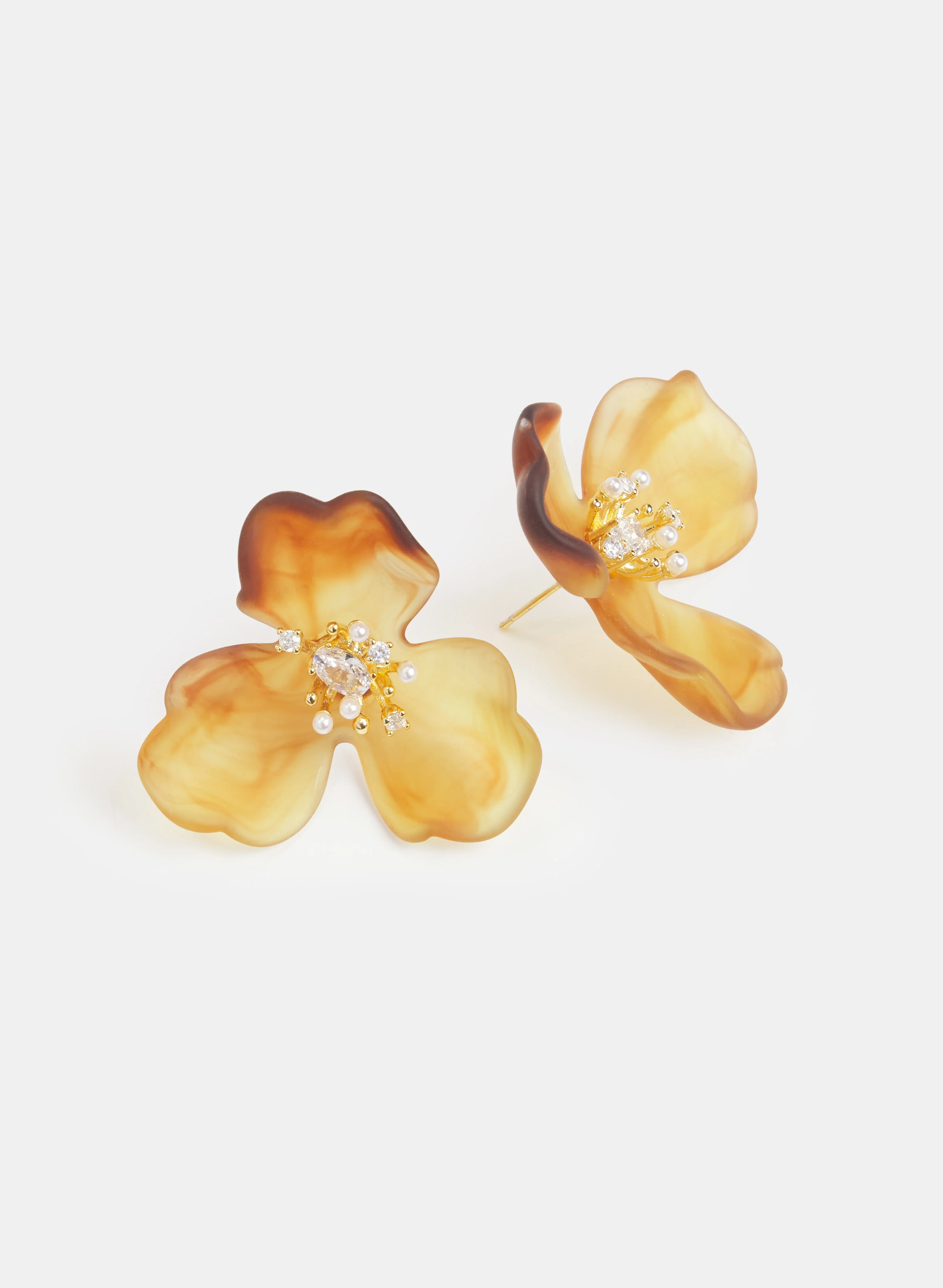 Floral Resin Earrings - Image 2