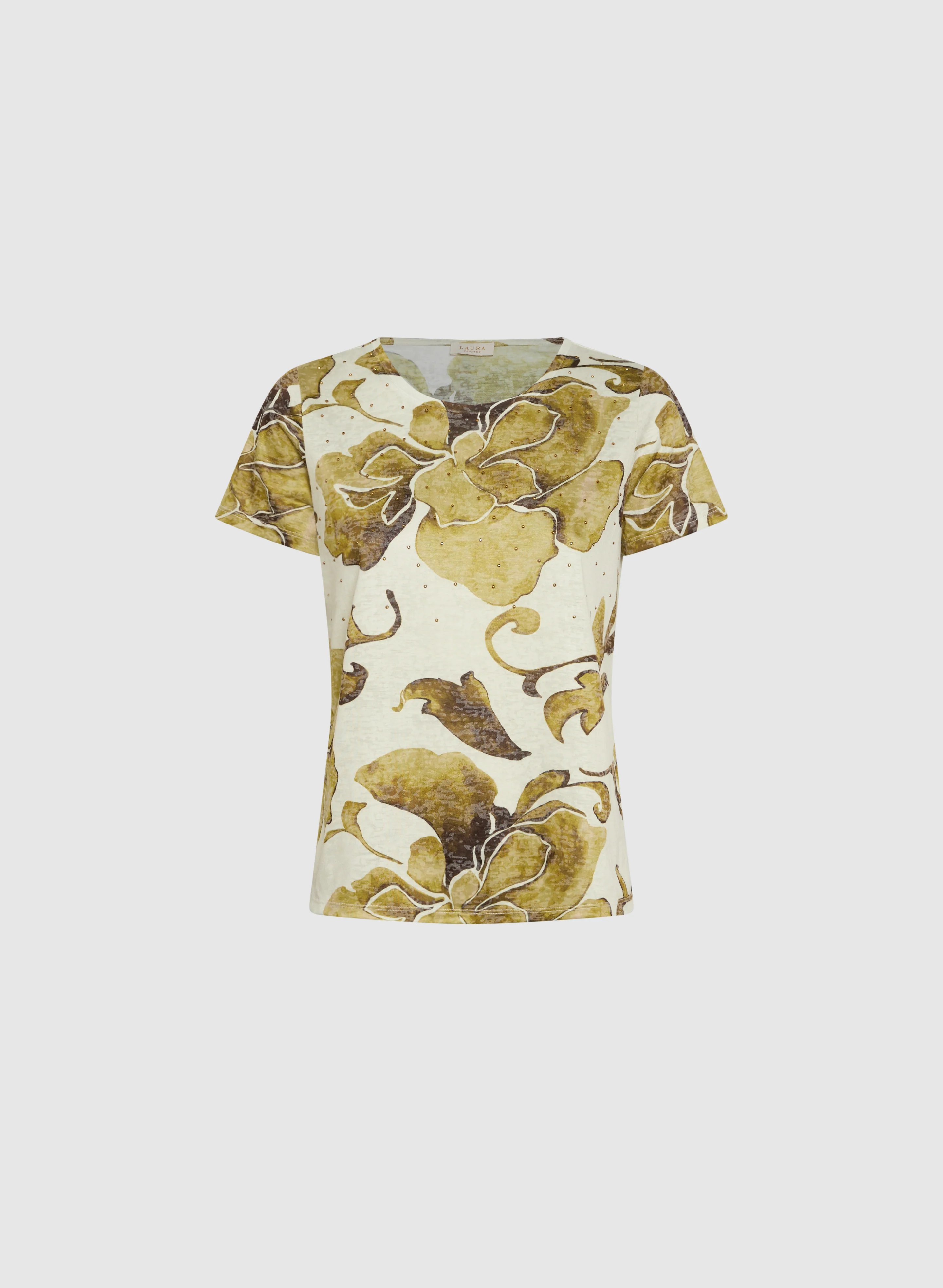 Floral Rhinestone T-Shirt - Image 6