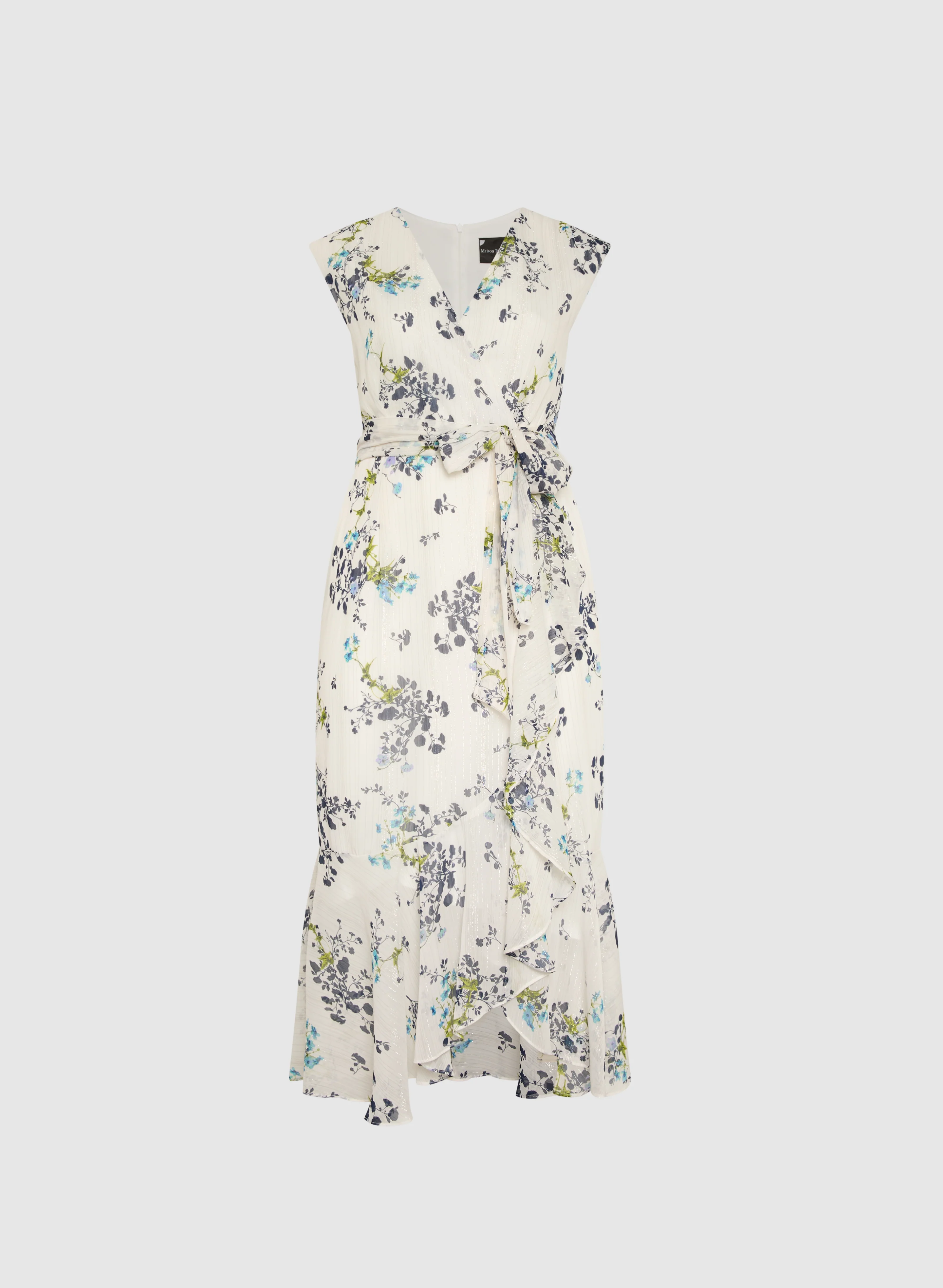 Floral Ruffle Hem Dress - Image 6