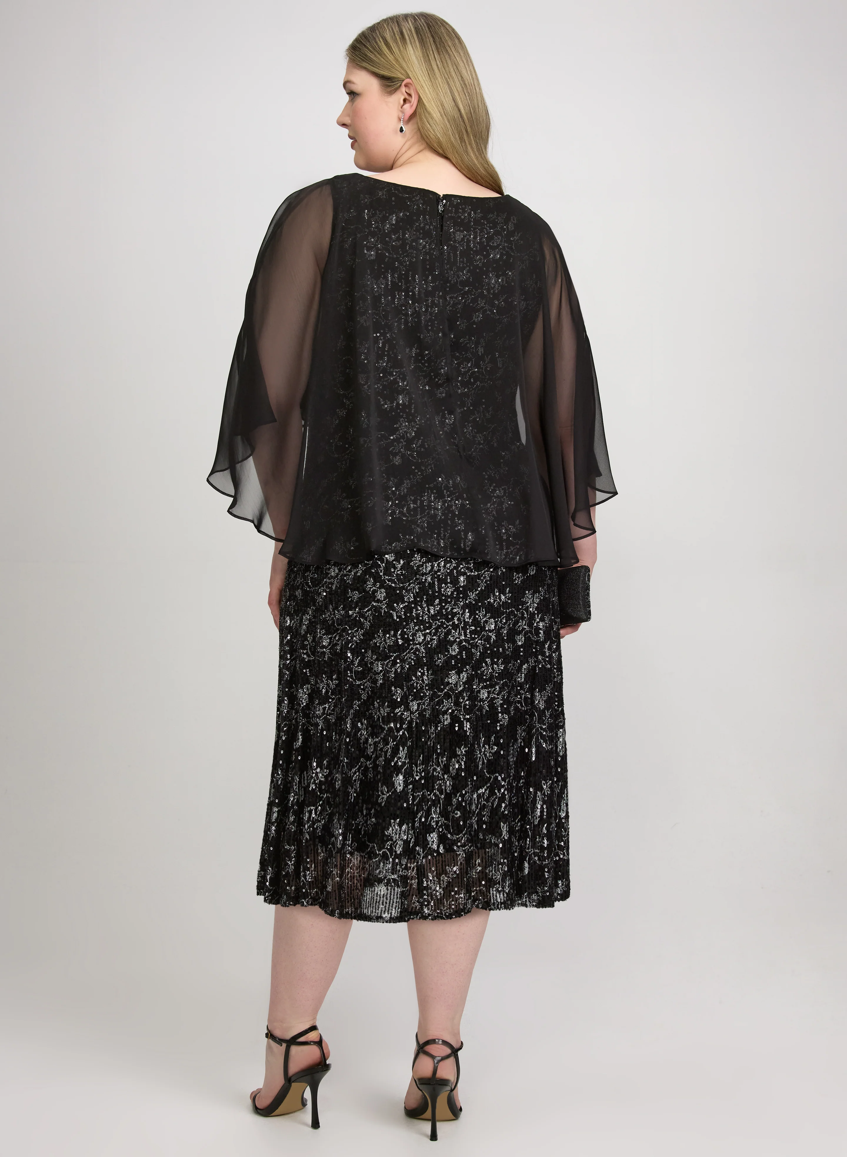 Floral Sequin Dress - Image 2