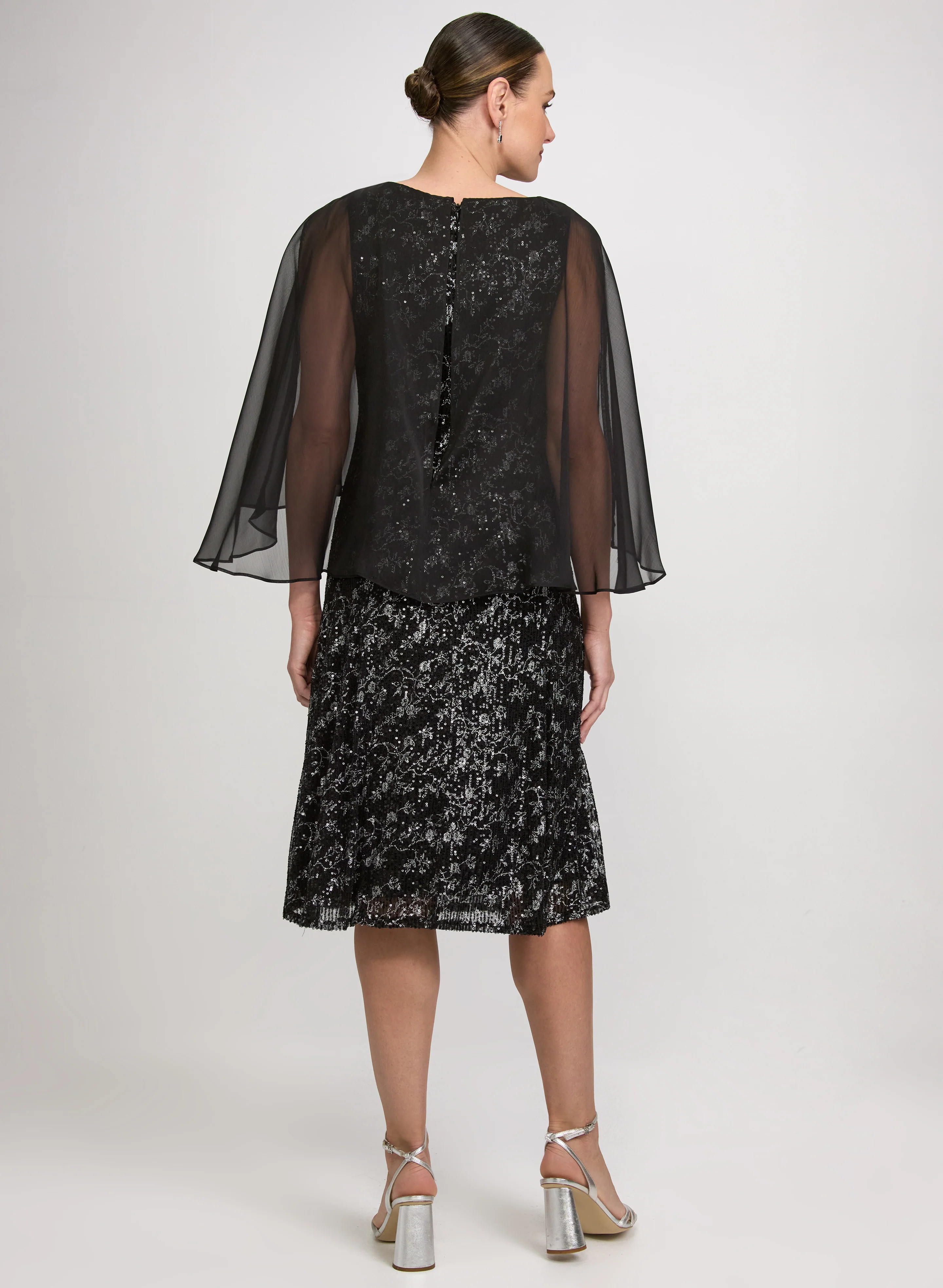 Floral Sequin Dress - Image 2