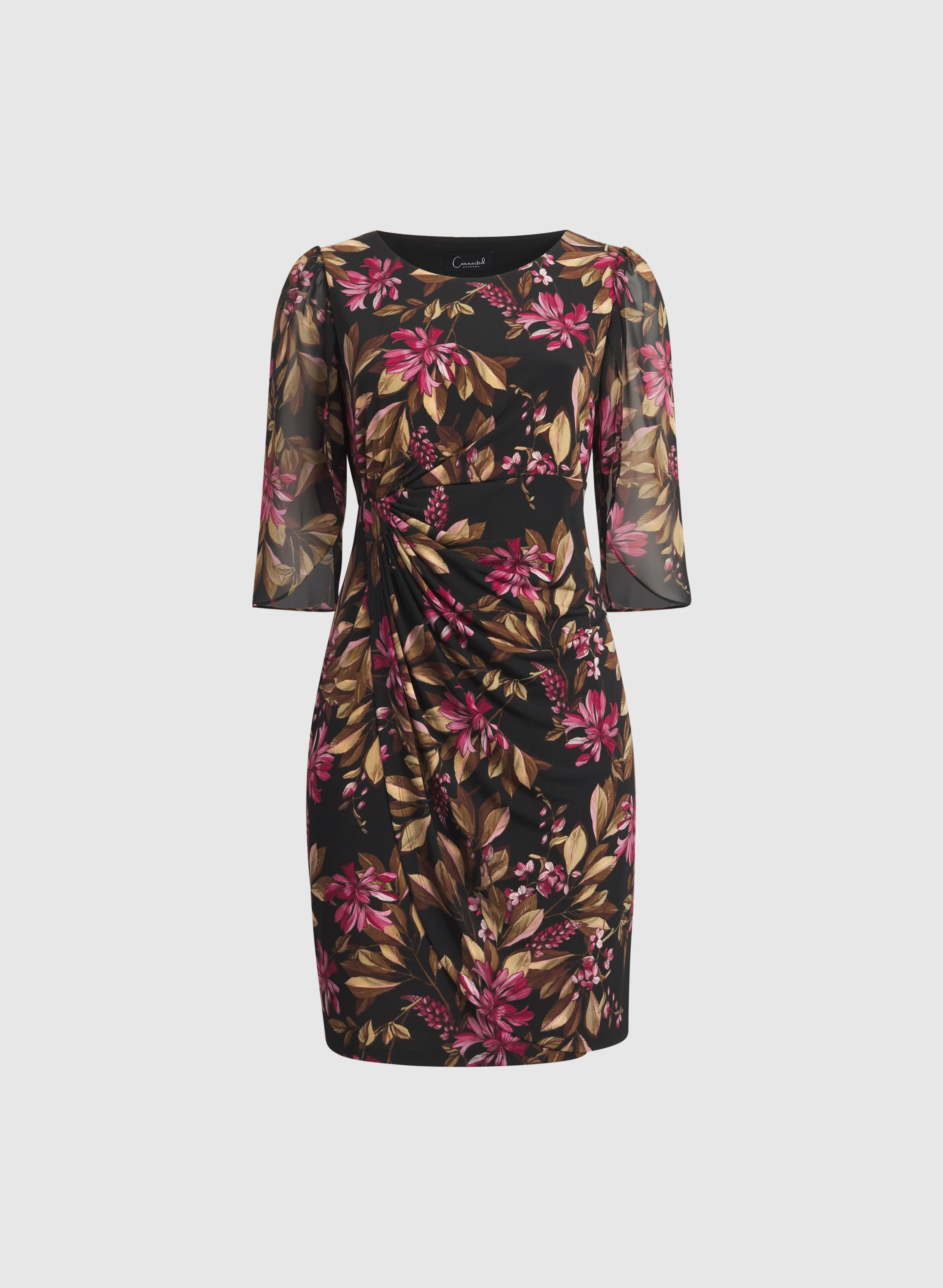 Floral Split Sleeve Dress - Image 6