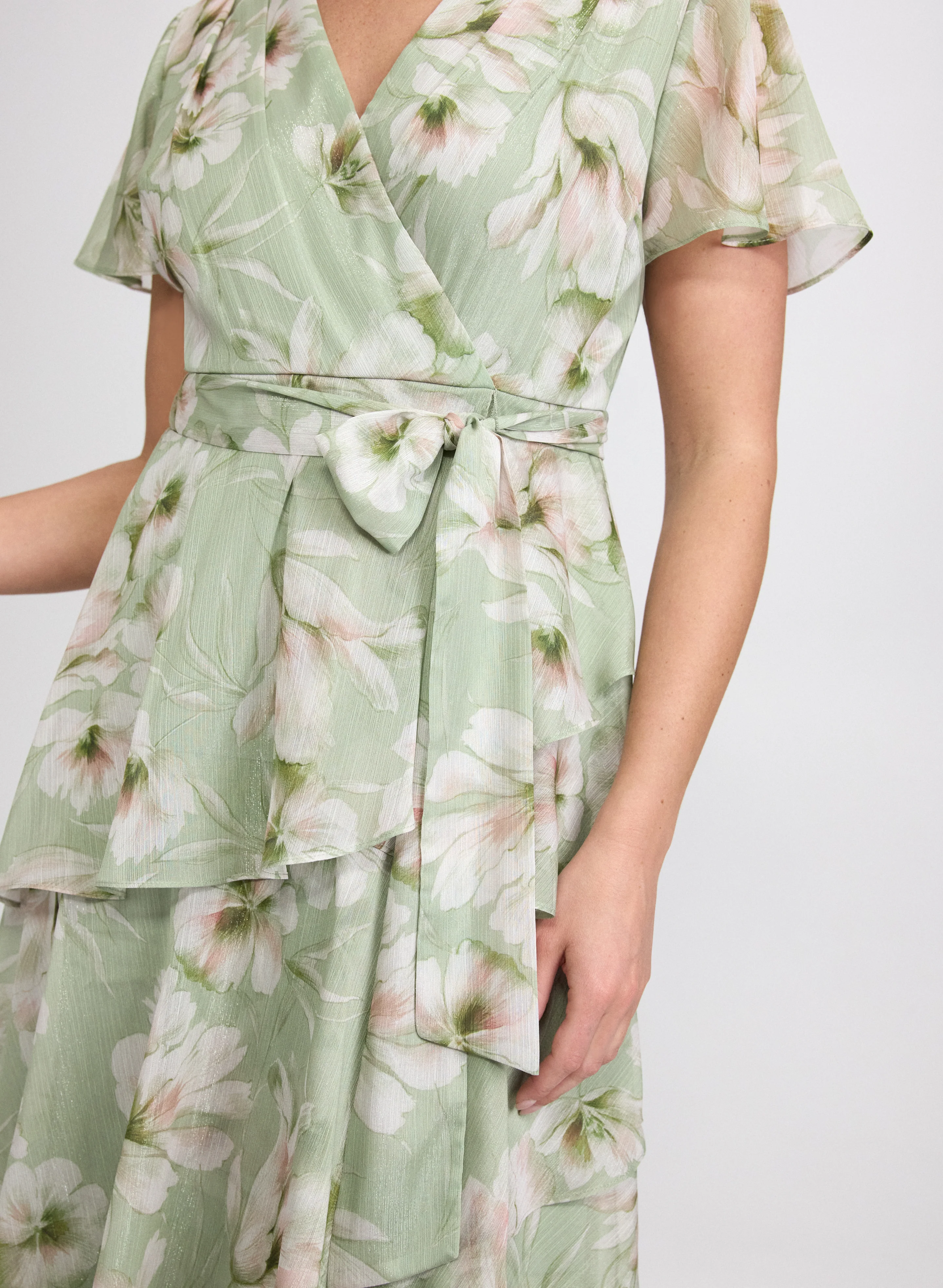 Floral Tiered Dress - Image 3