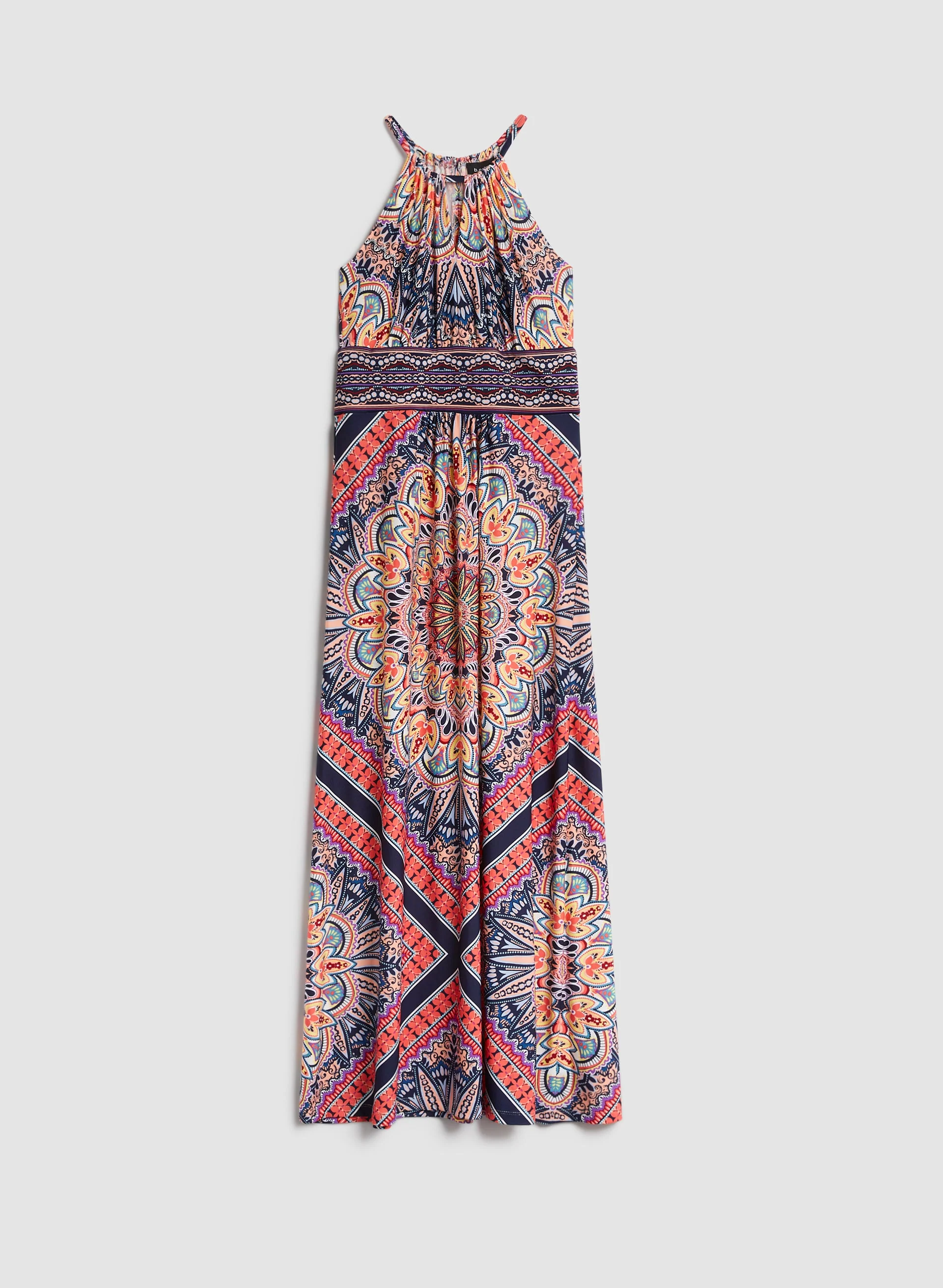 Floral Tile Motif Maxi Dress - Image 6