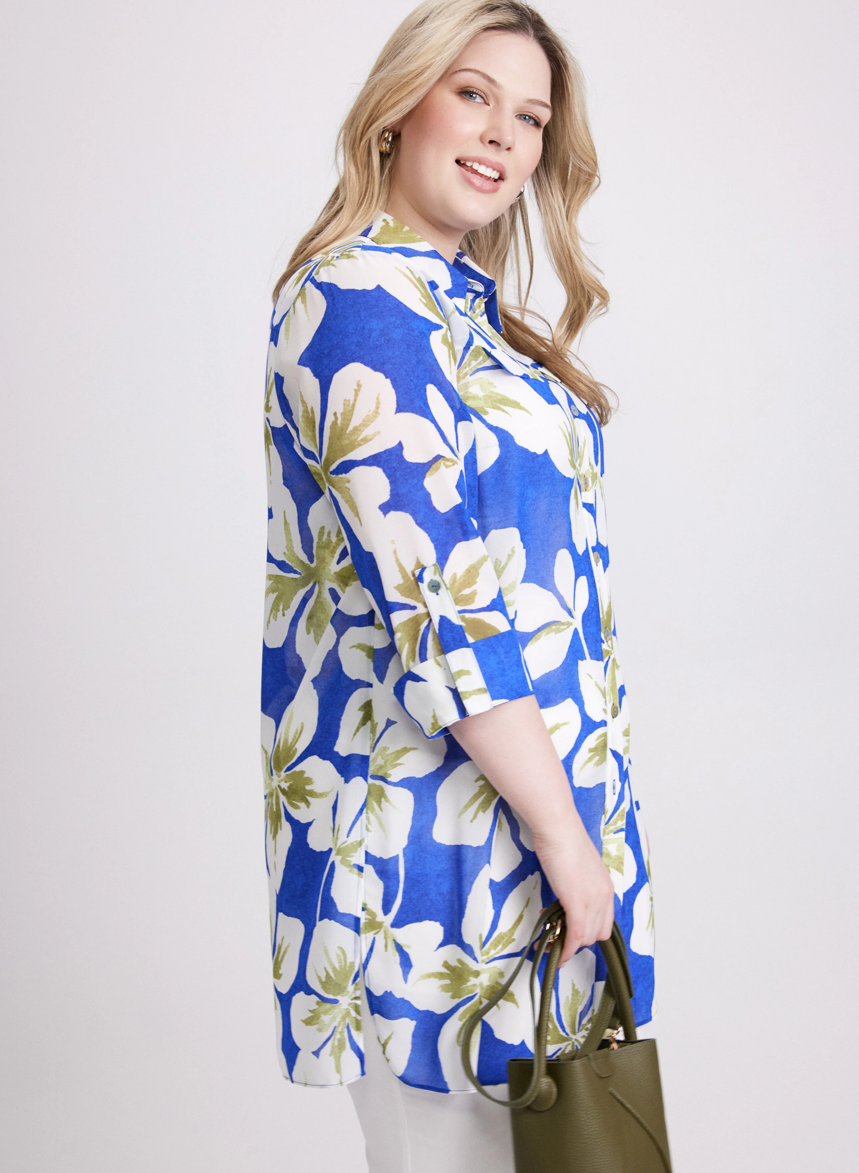 Floral Tunic Blouse - Image 2
