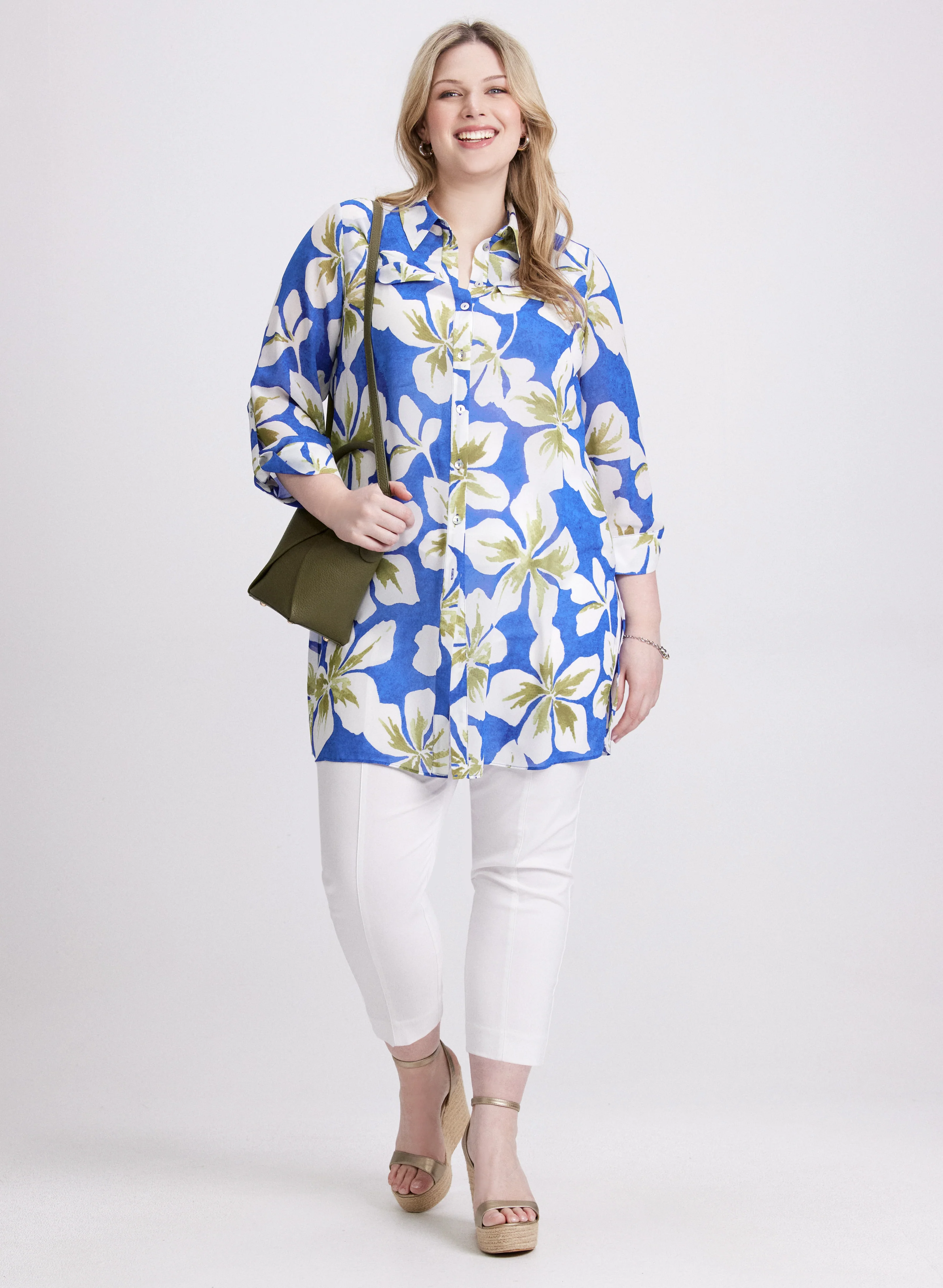 Floral Tunic Blouse - Image 3