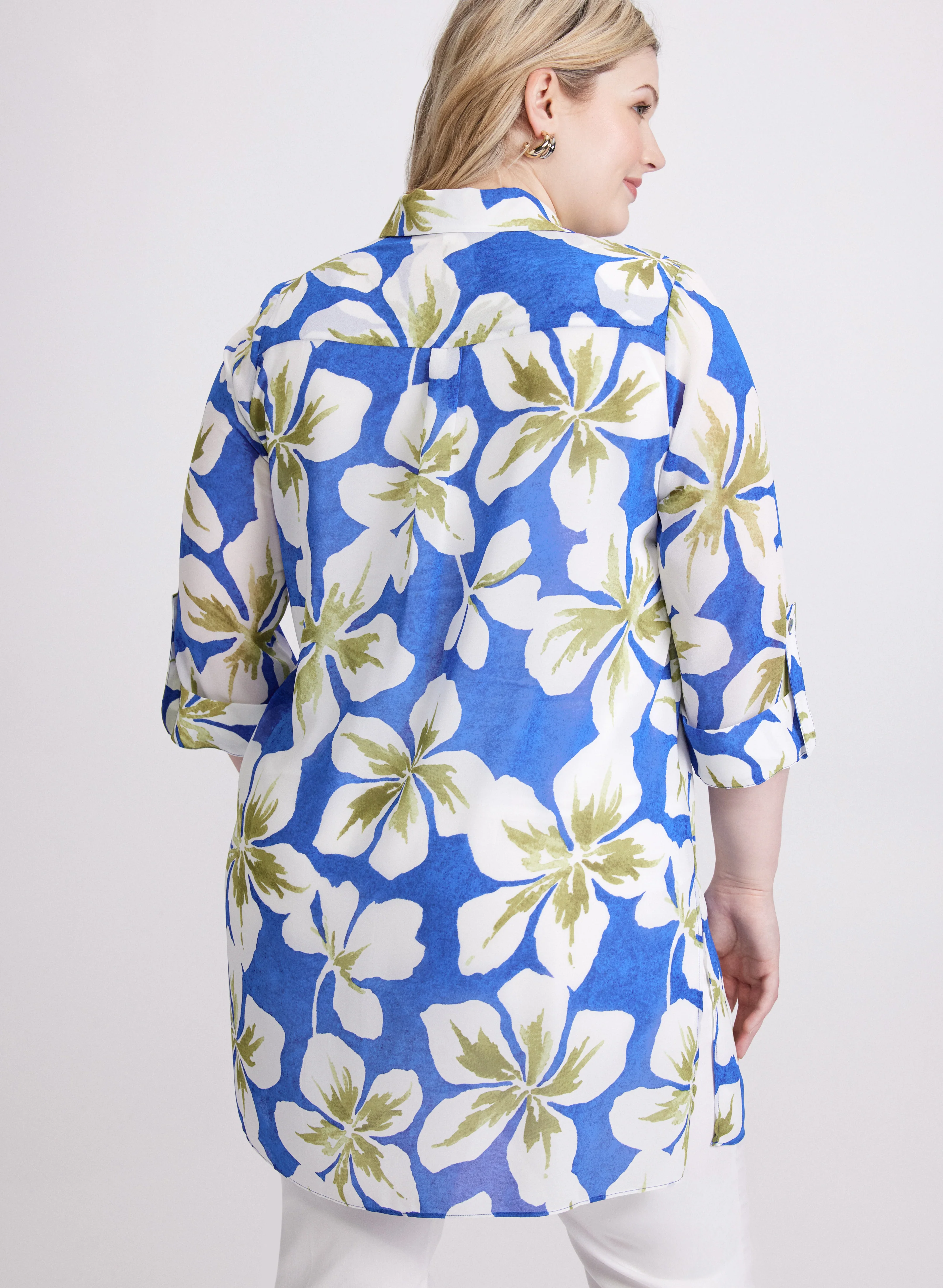 Floral Tunic Blouse - Image 4
