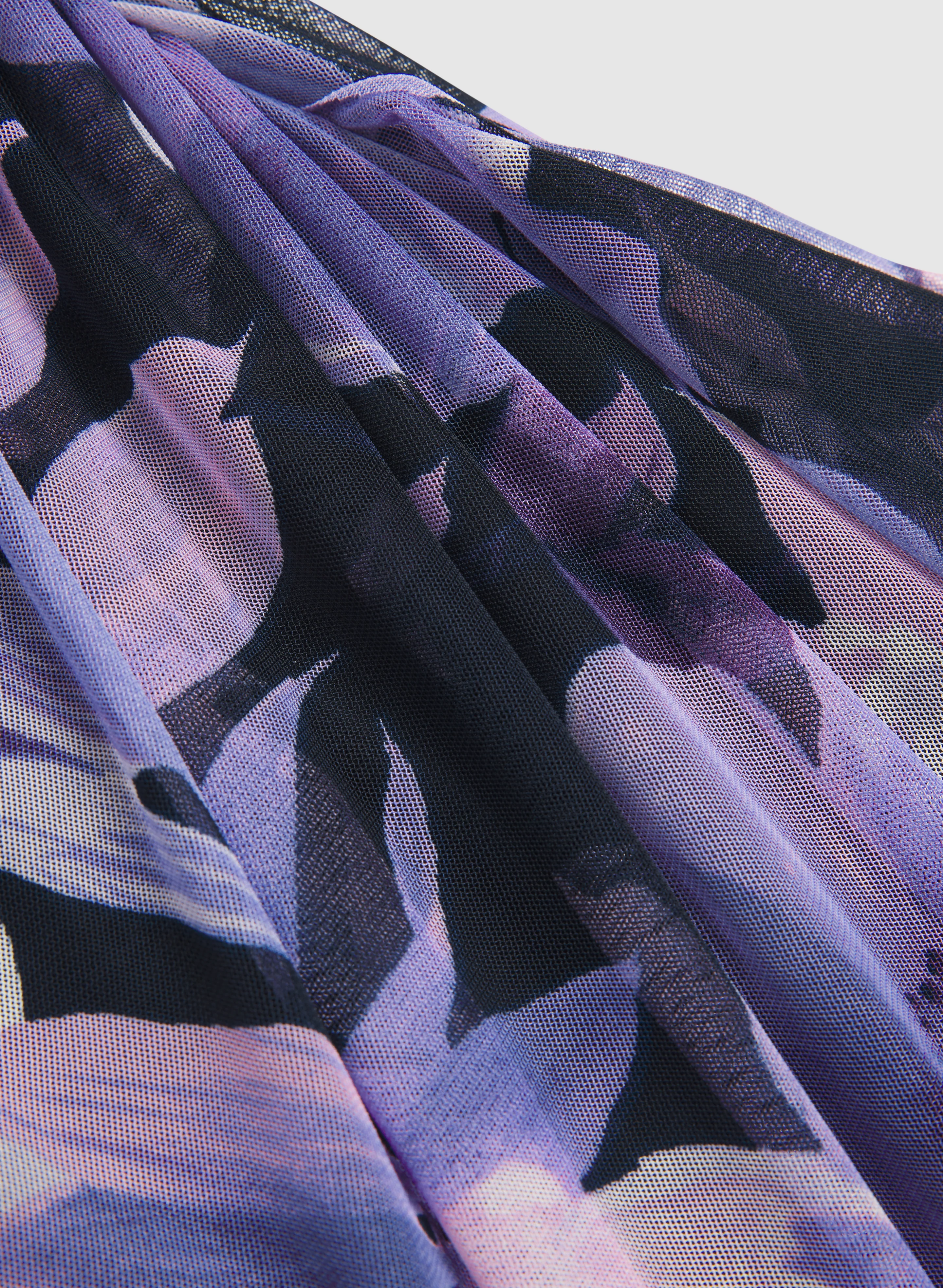 Floral Waterfall Ruffle Dress - Image 7