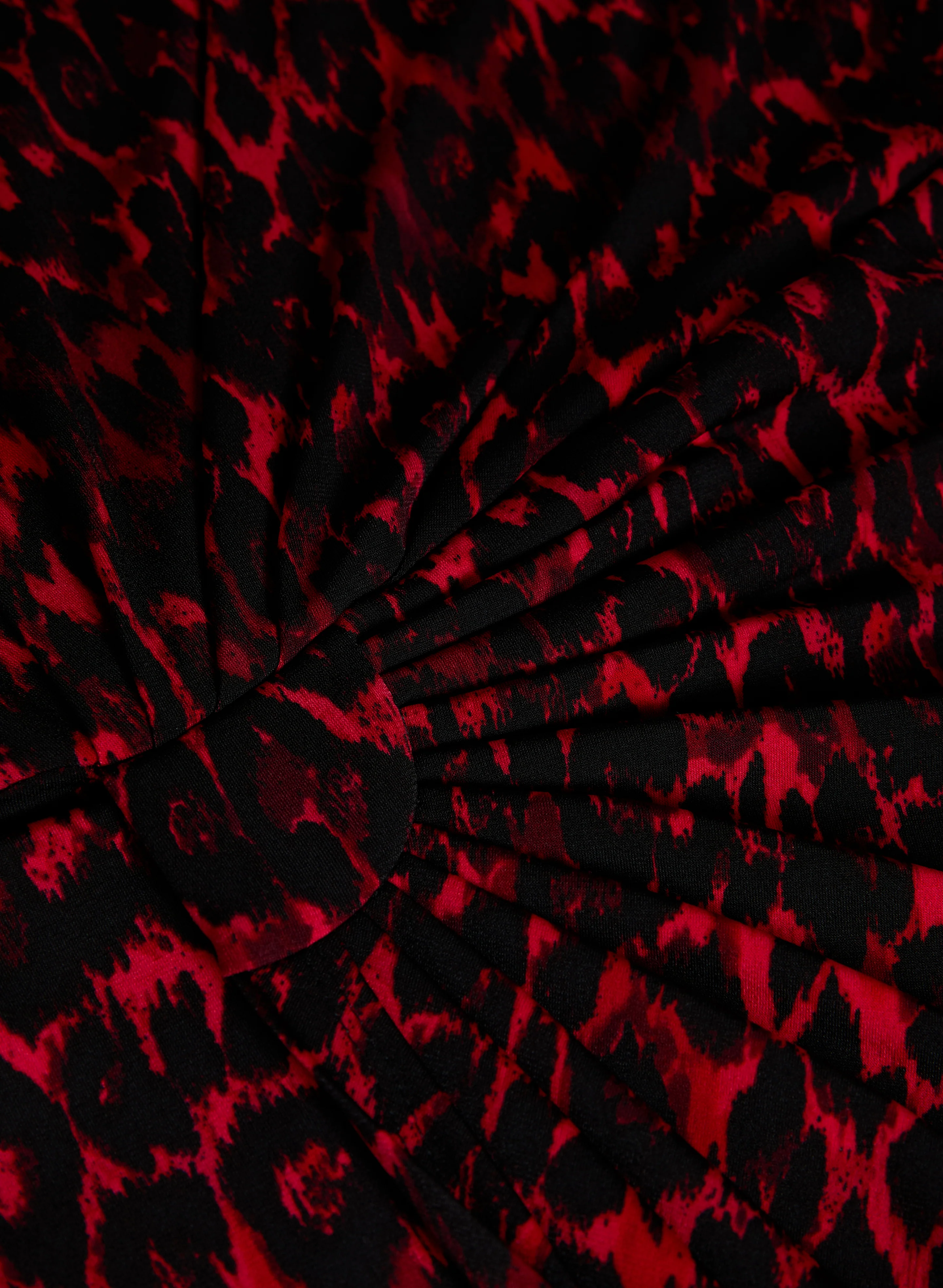 Flounced Animal Print Dress - Image 7
