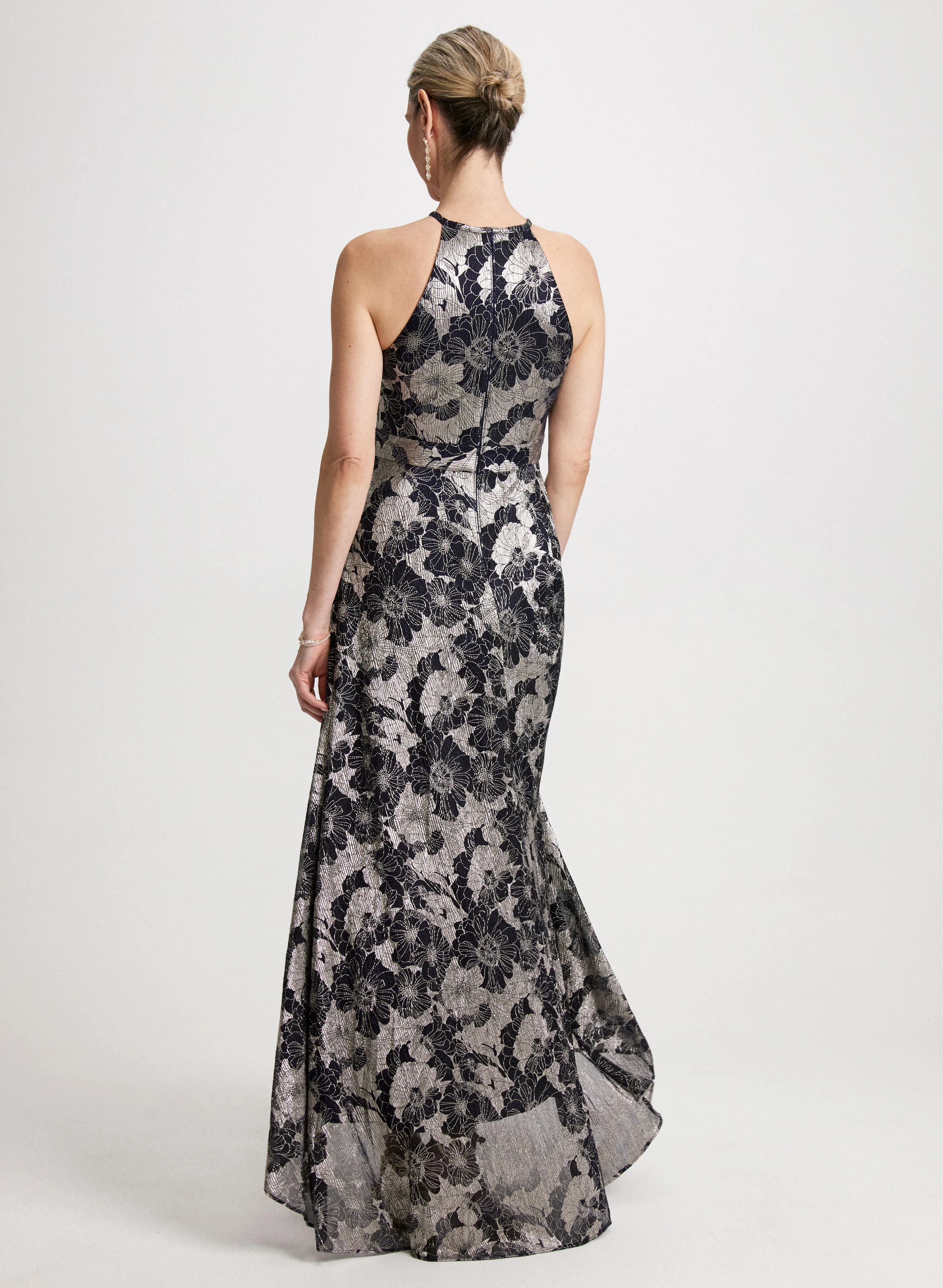 Foil Floral Dress - Image 3