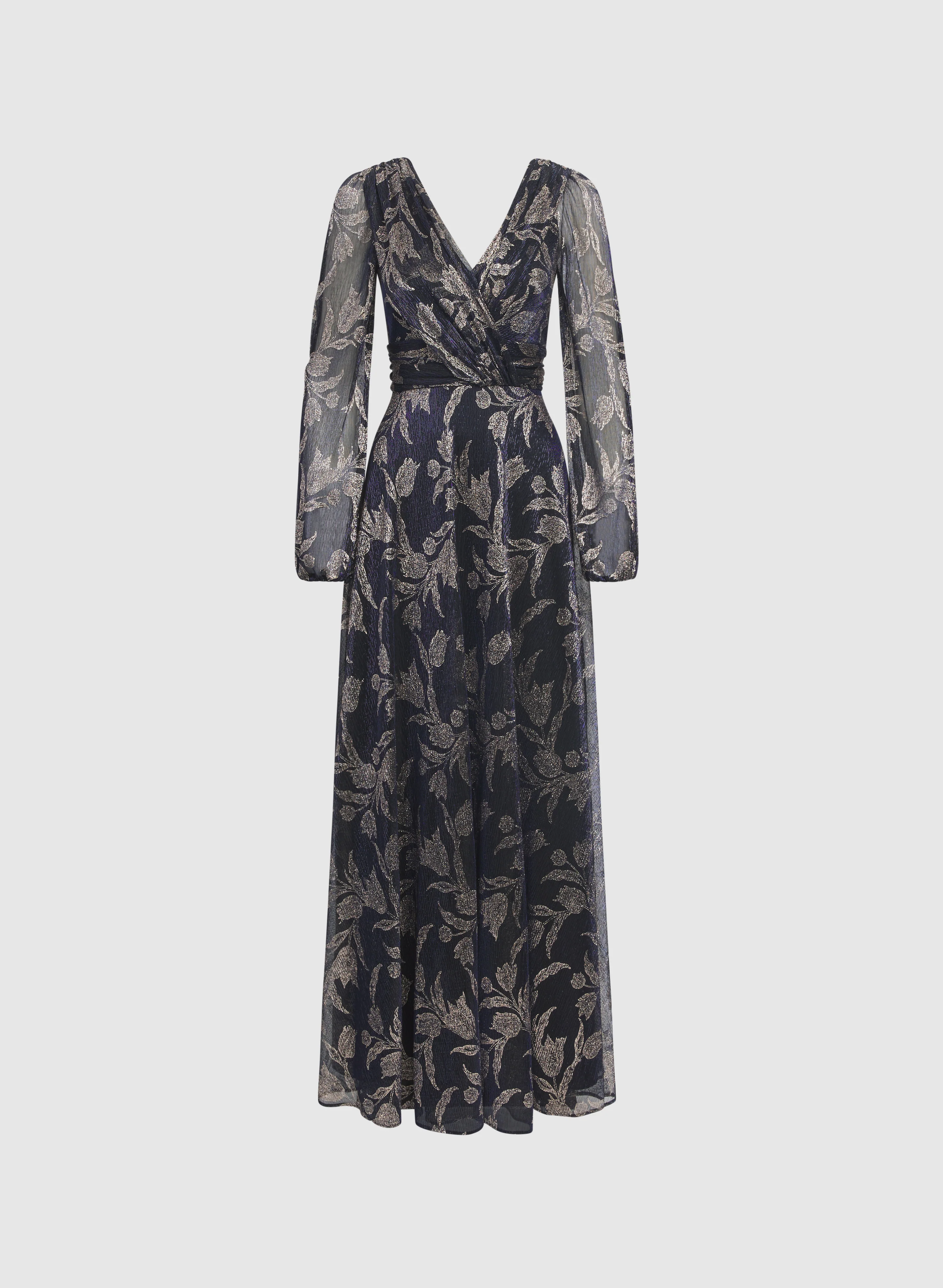 Foiled Floral Dress - Image 6