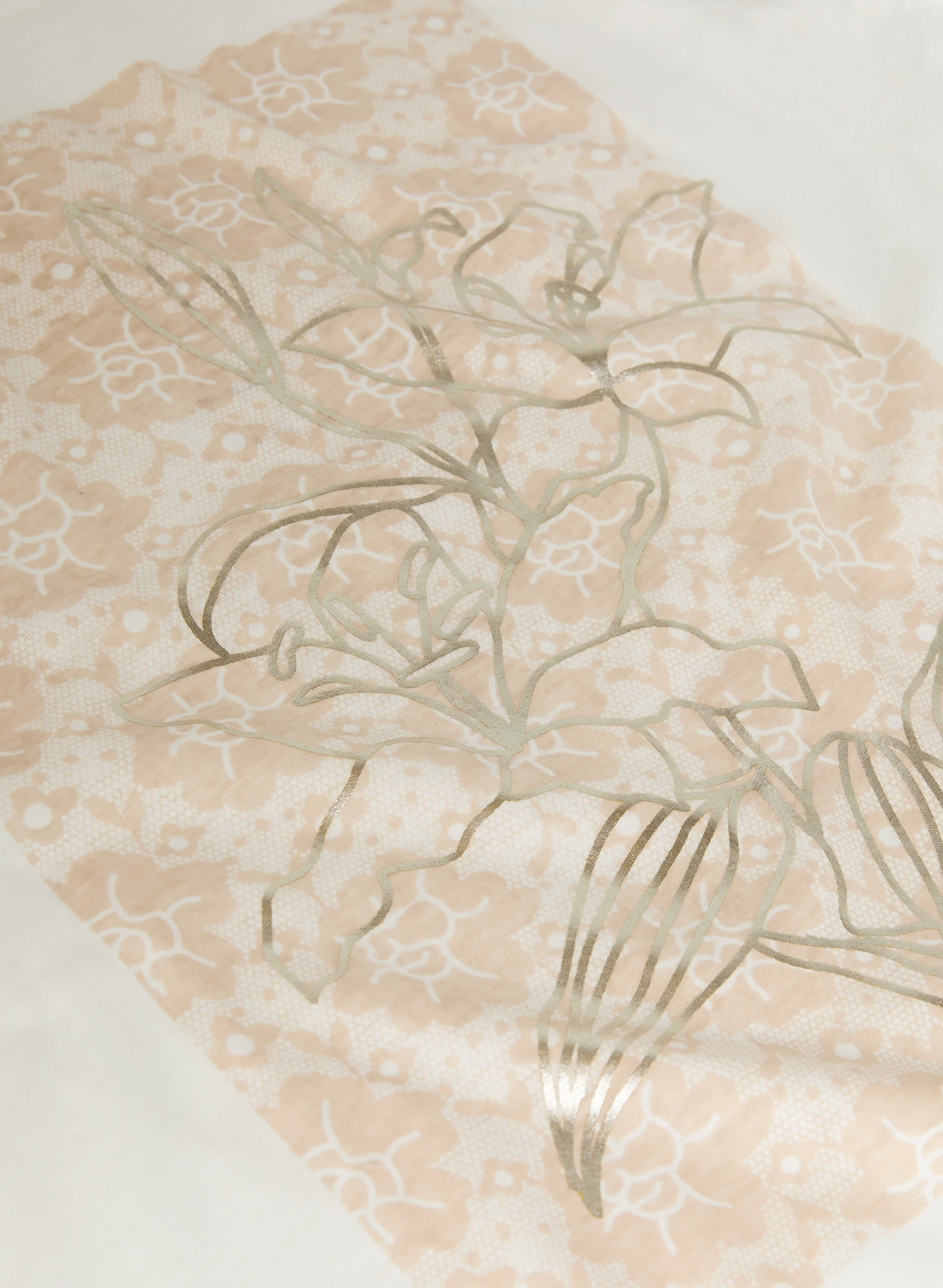 Foiled Floral Print T-Shirt - Image 7