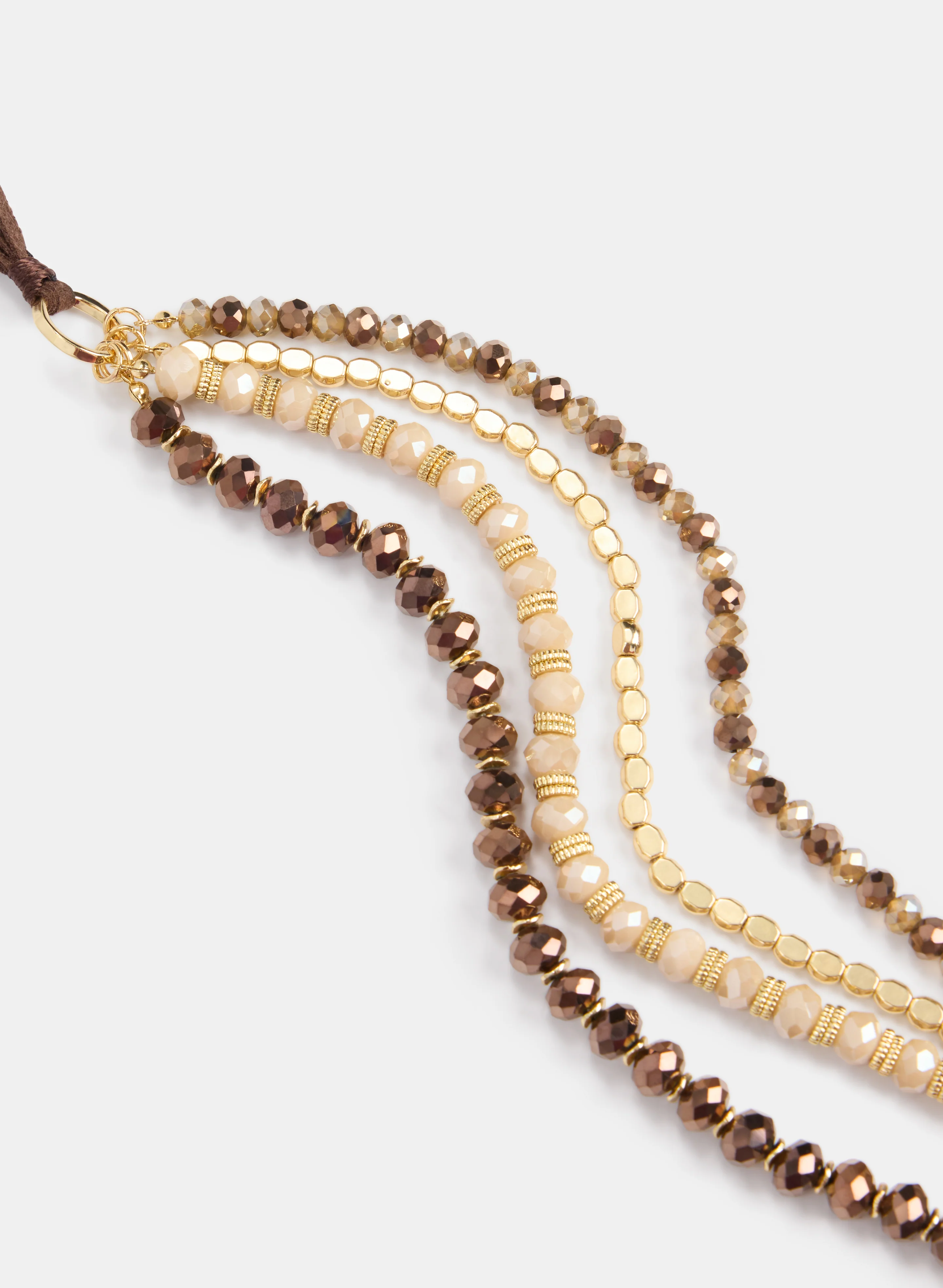 Four-Row Beaded Necklace - Image 2