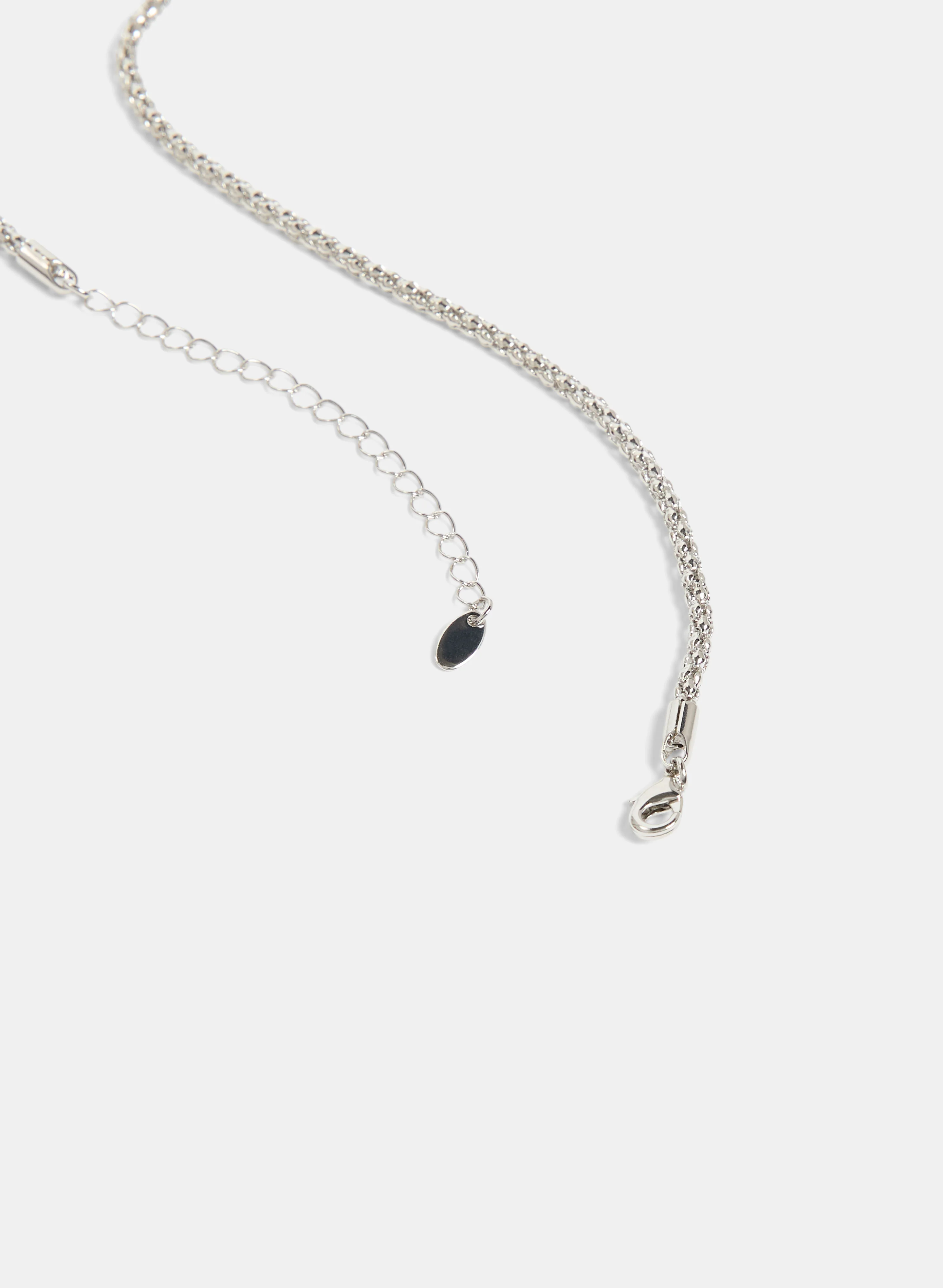 Framed Faceted Stone Pendant Necklace - Image 2