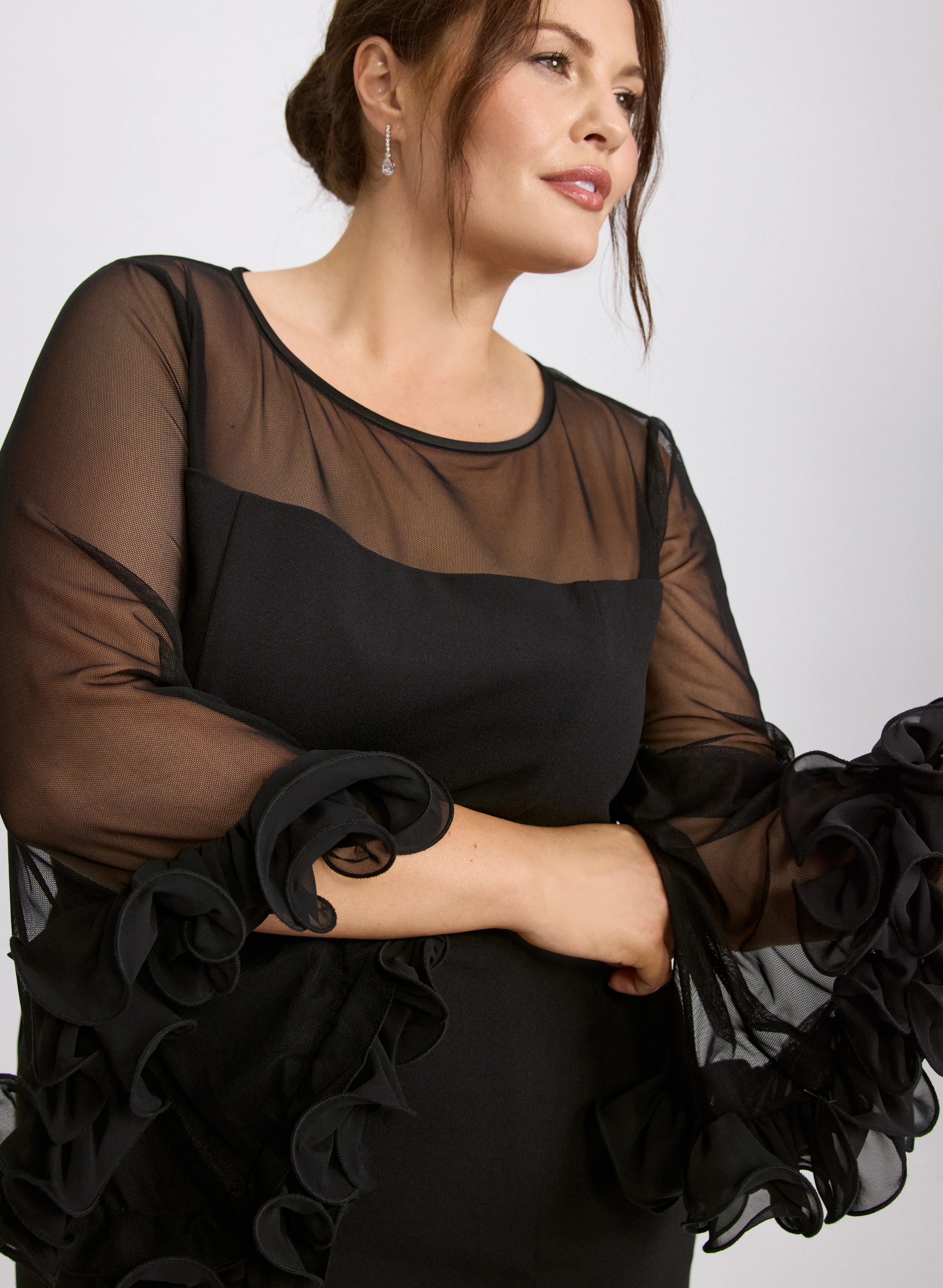 Frill Sleeve Dress - Image 5