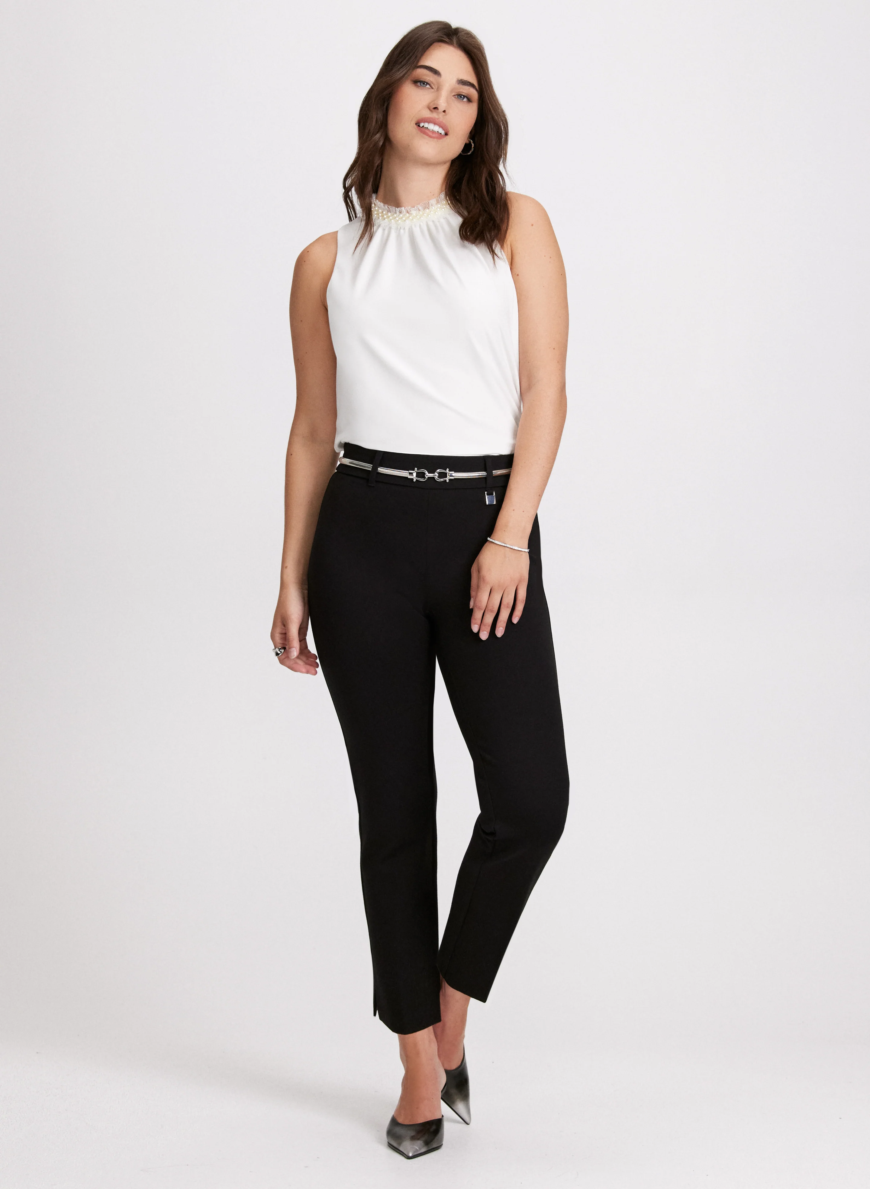Frilled Crew Neck Top - Image 3