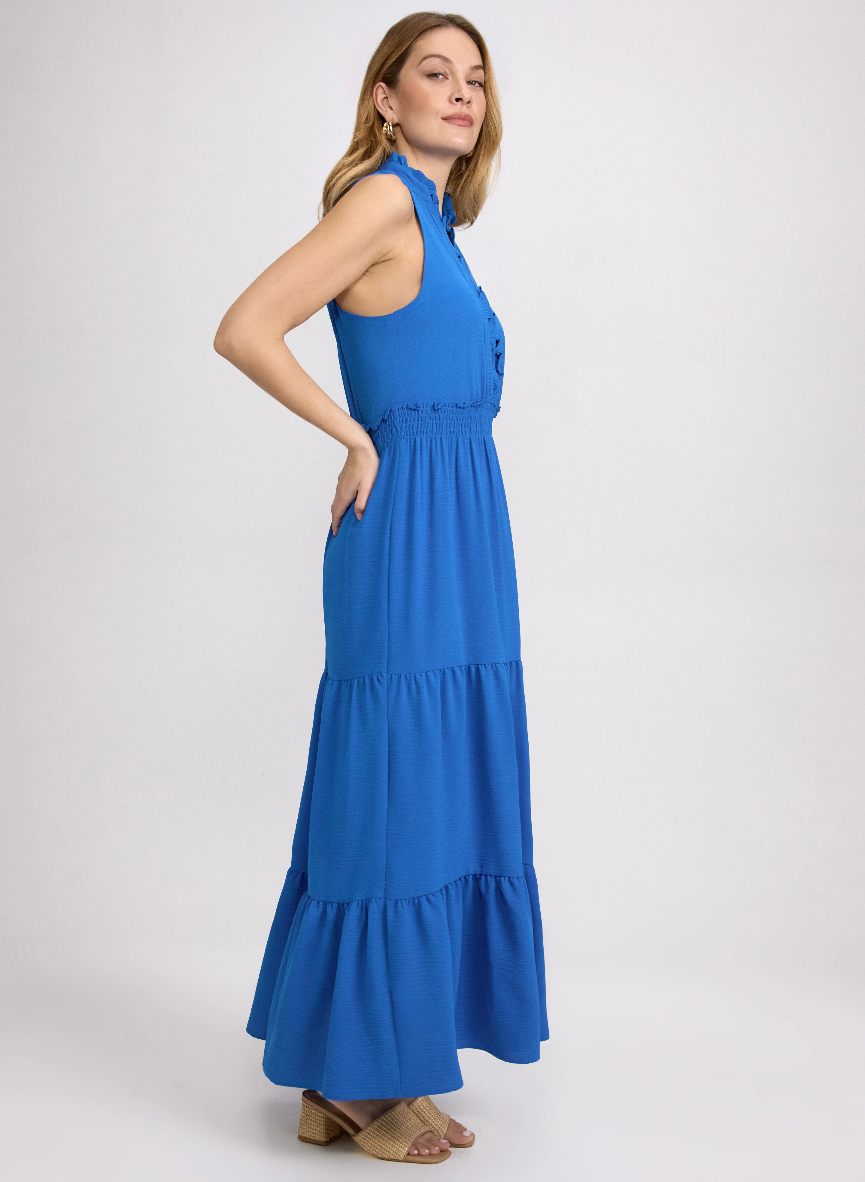 Frilled Trim Dress - Image 2