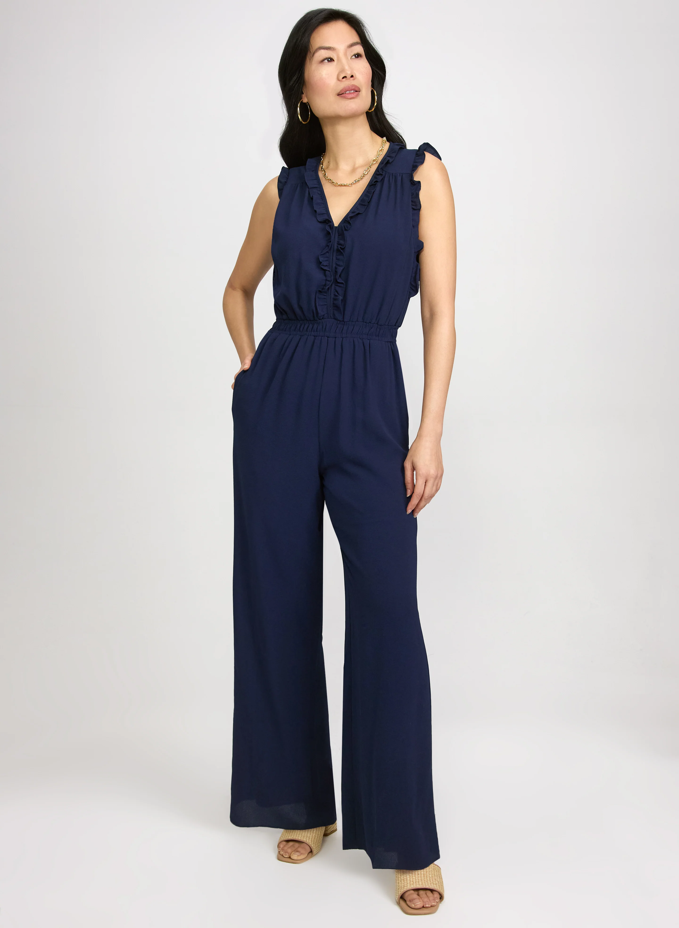Frilled Trim Jumpsuit
