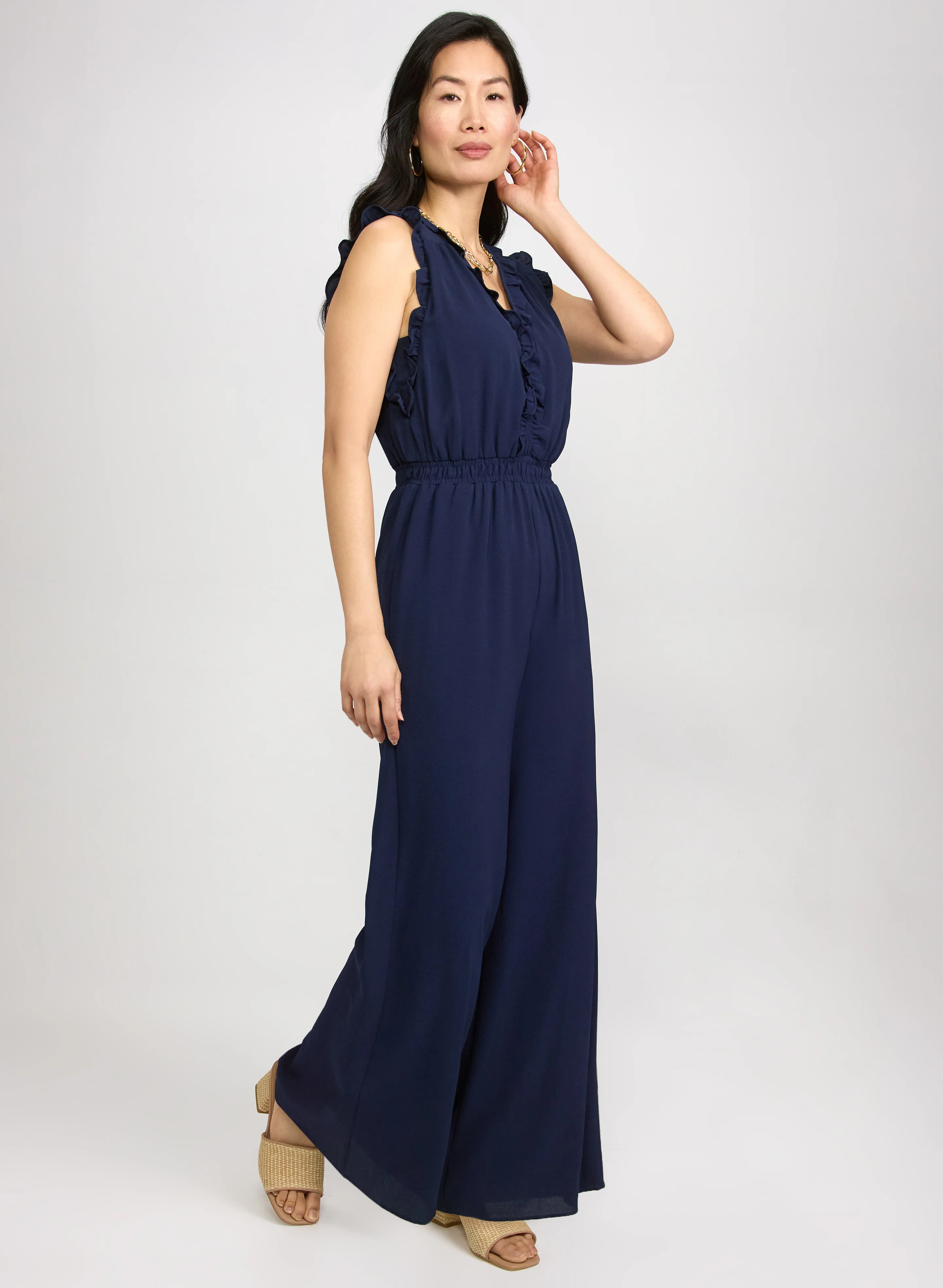Frilled Trim Jumpsuit - Image 3
