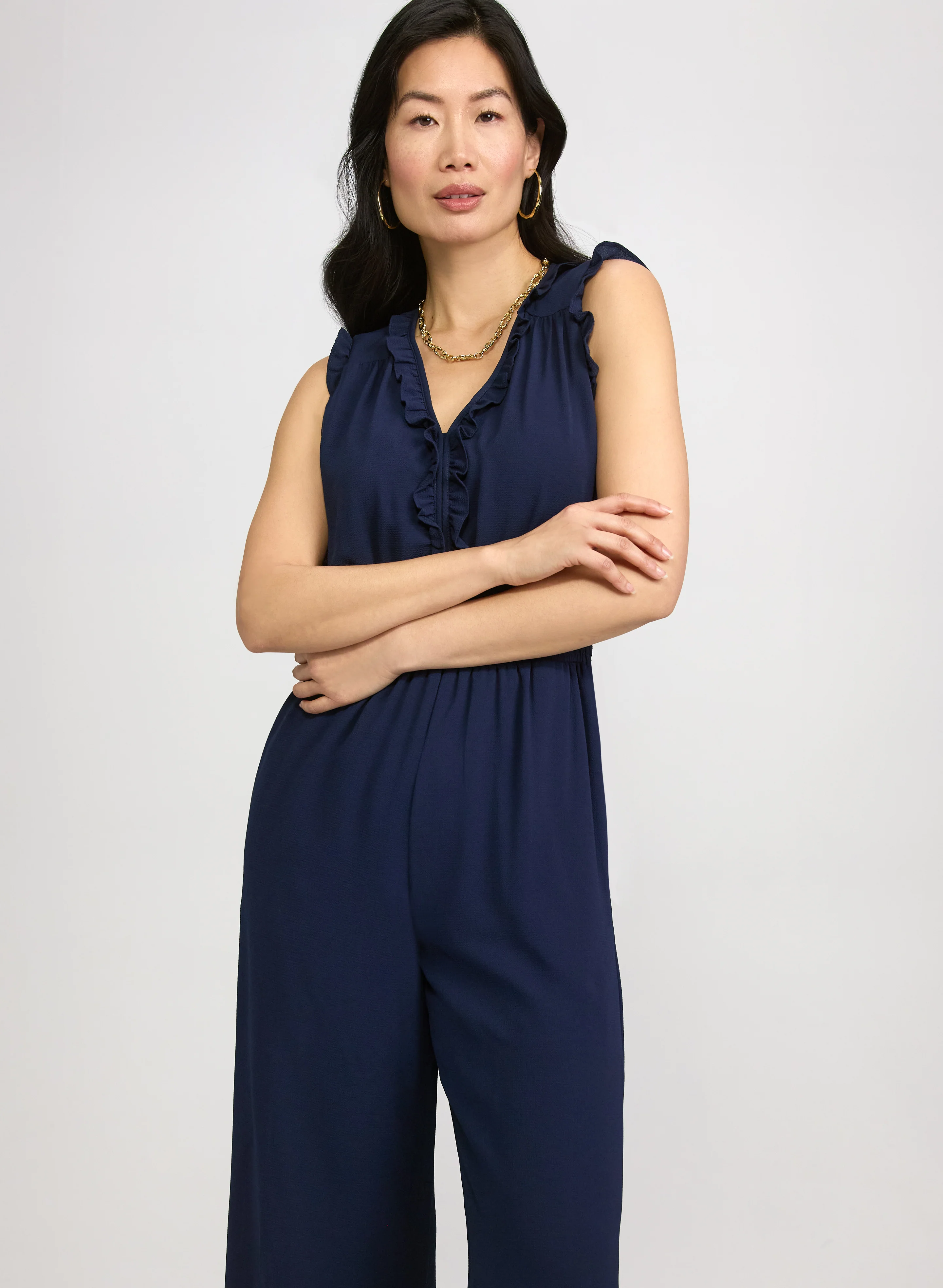 Frilled Trim Jumpsuit - Image 4