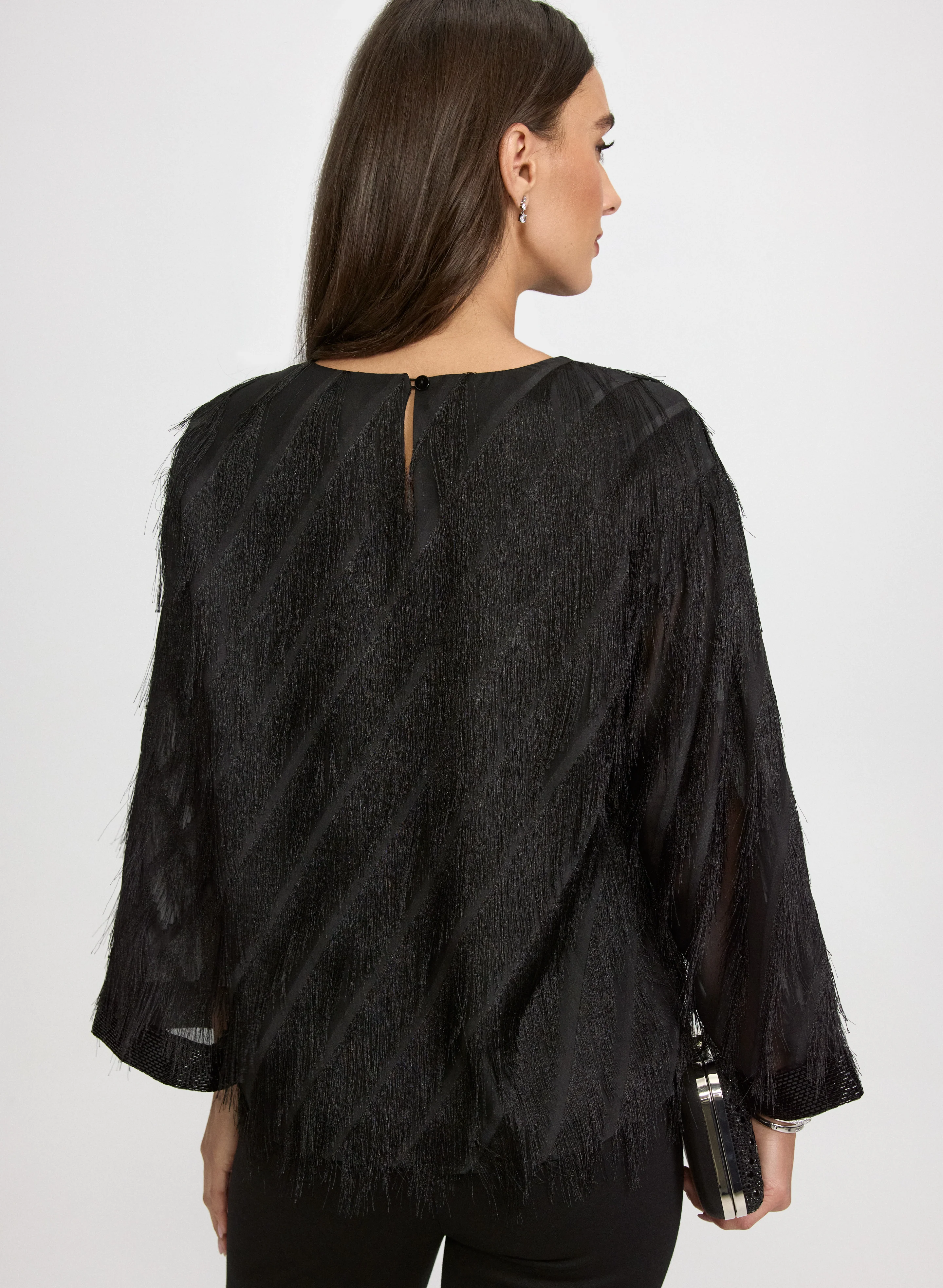 Fringe Embellished Blouse - Image 4