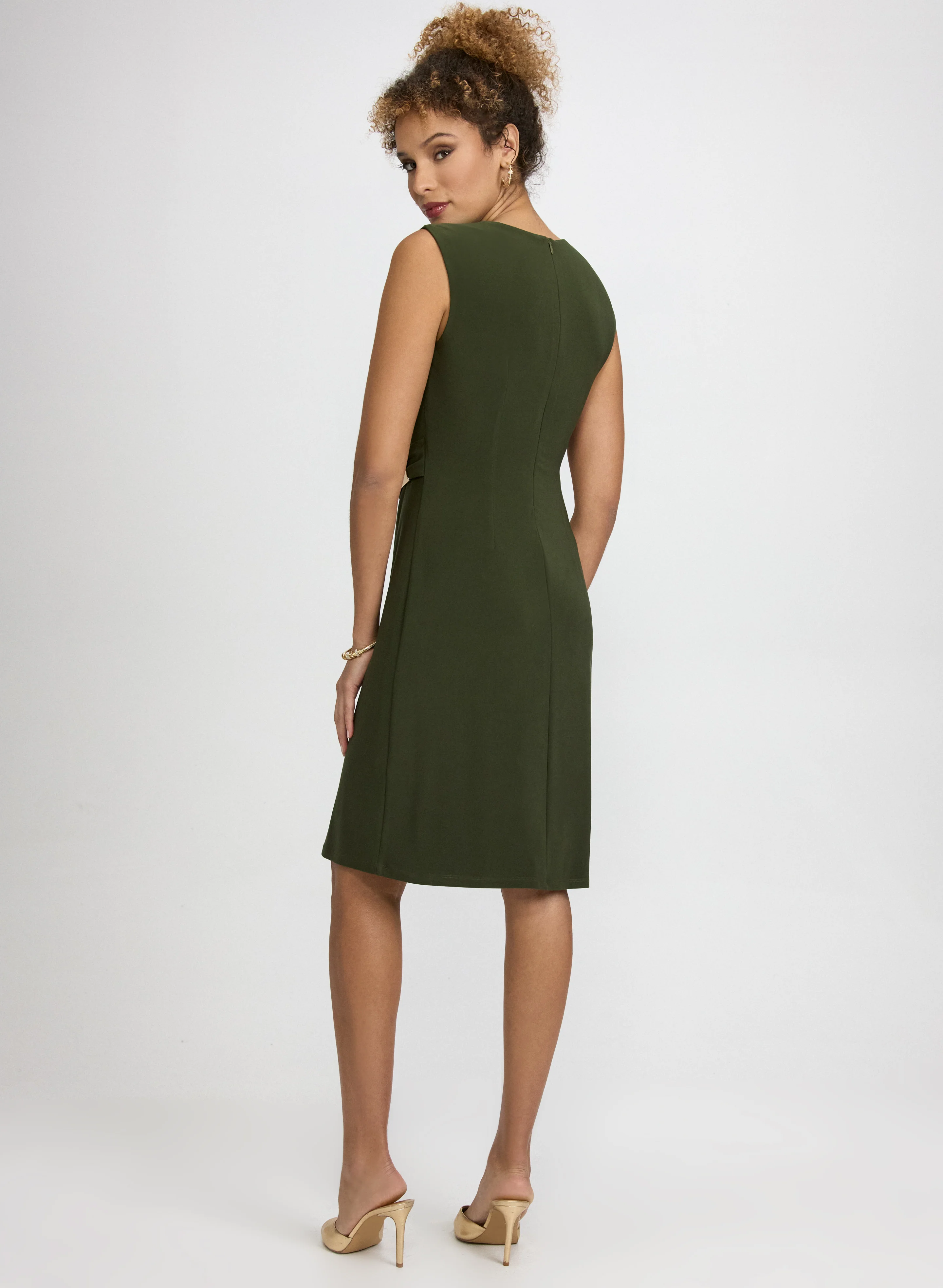 Gathered Jersey Dress - Image 4