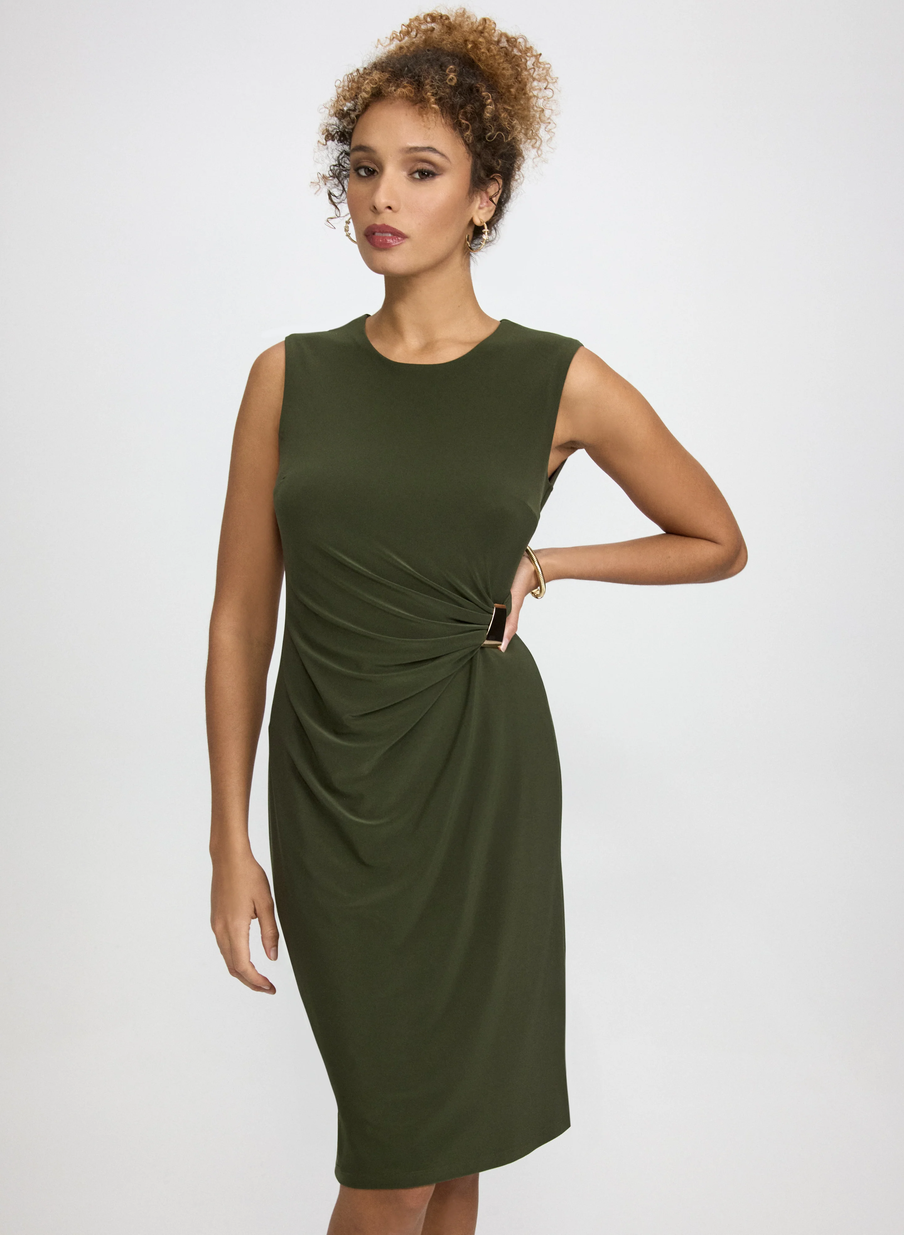 Gathered Jersey Dress - Image 7
