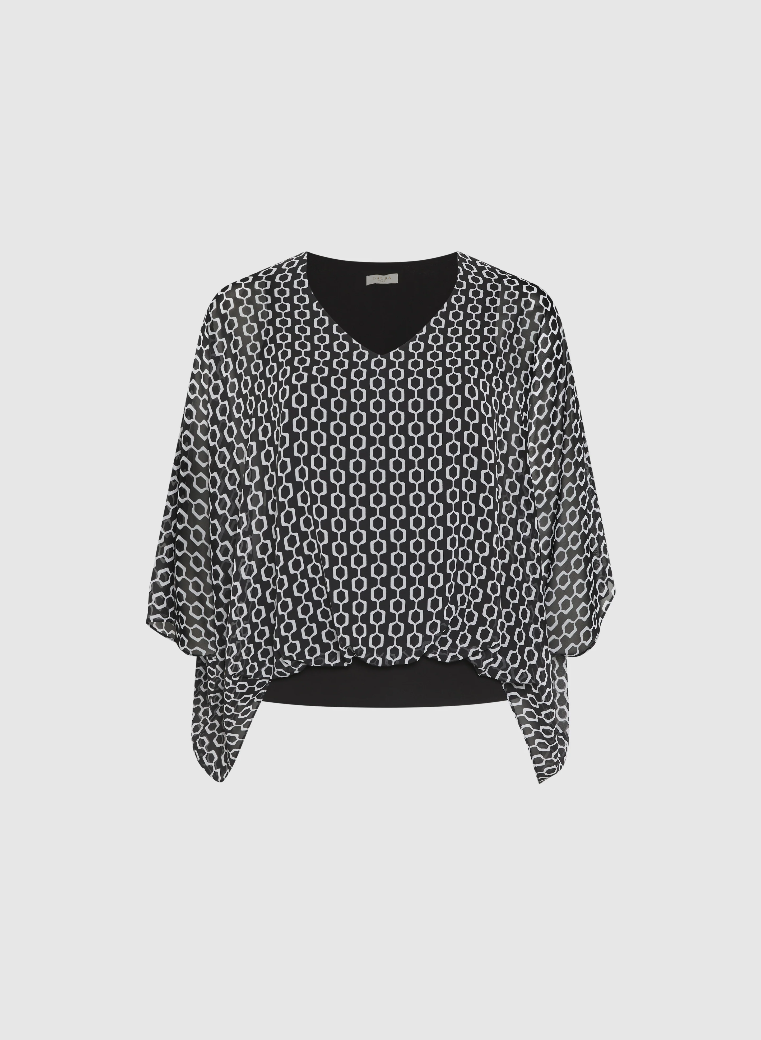 Geometric Chiffon Blouse - Image 6