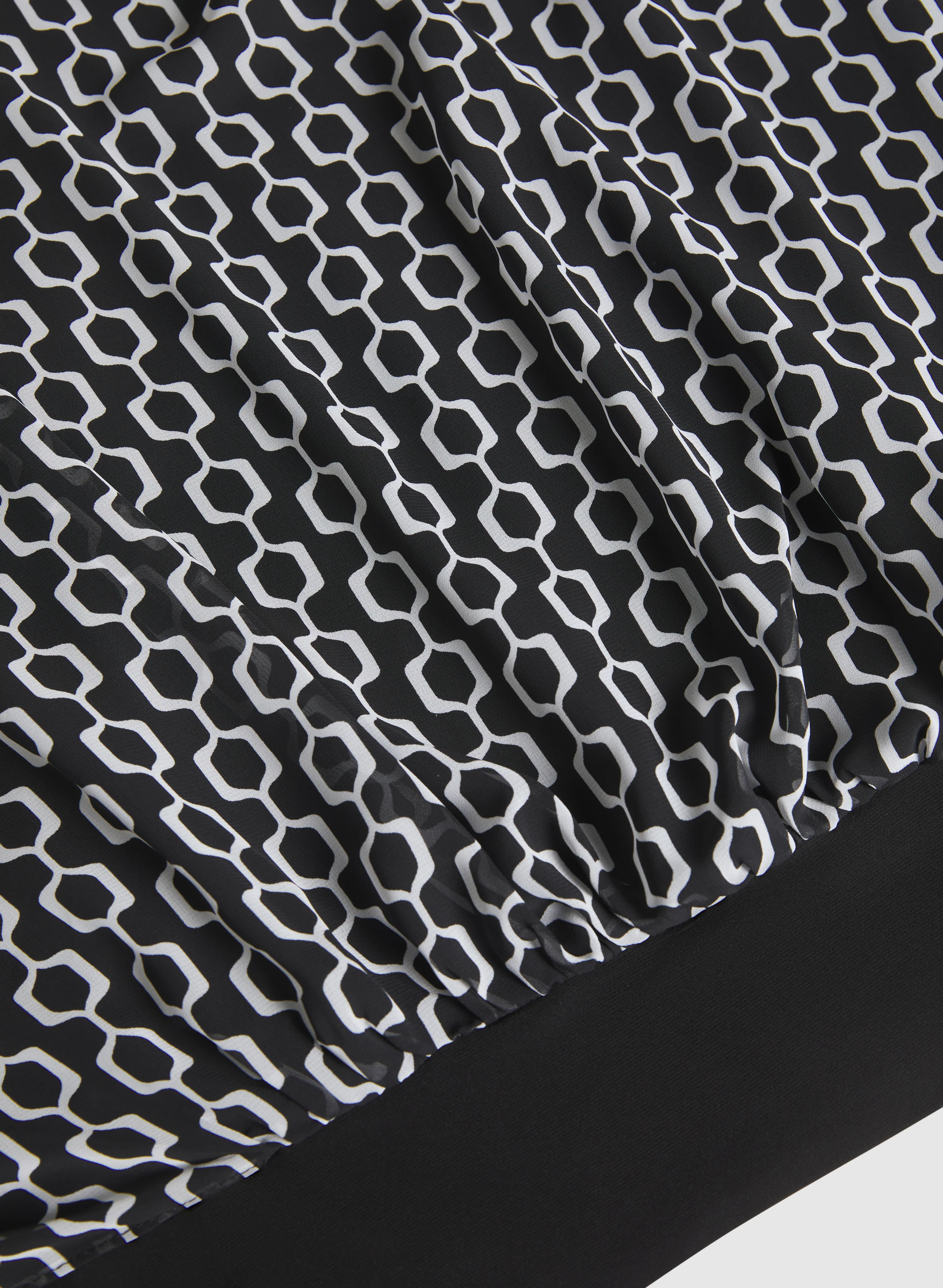 Geometric Chiffon Blouse - Image 7