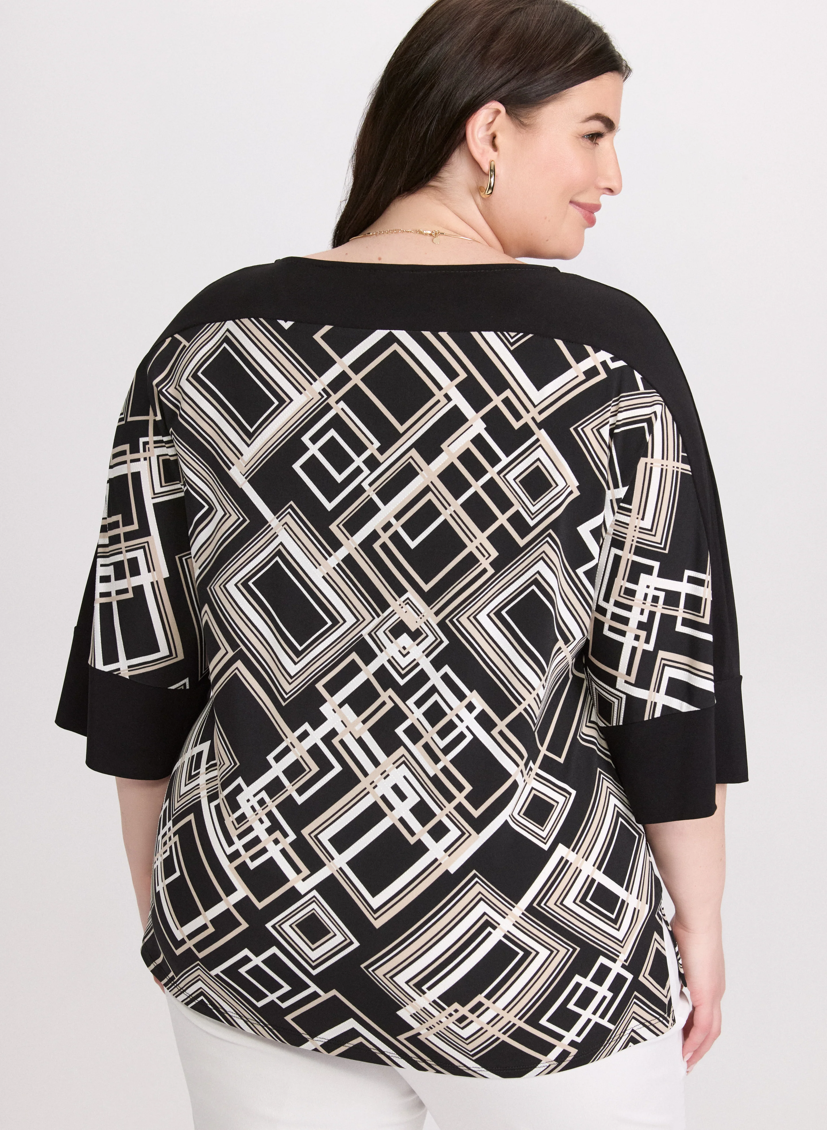 Geometric Colour Block Top - Image 4