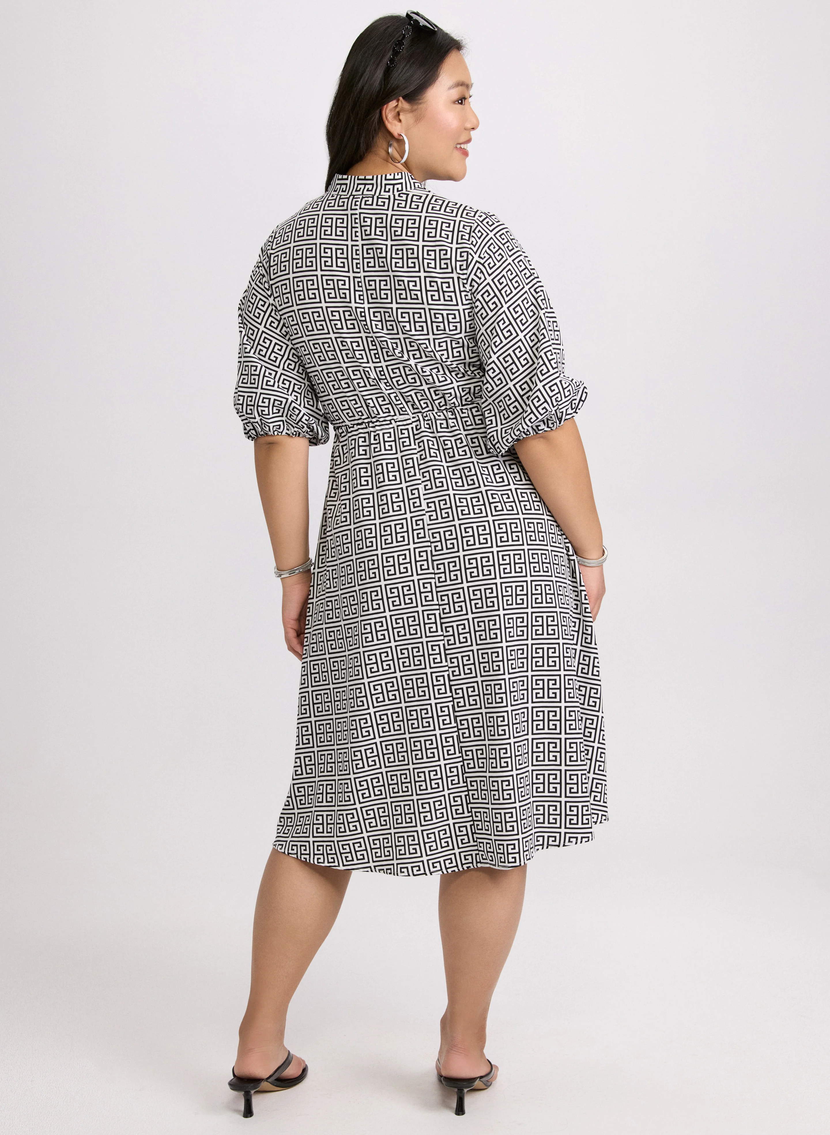 Geometric Print Dress - Image 3
